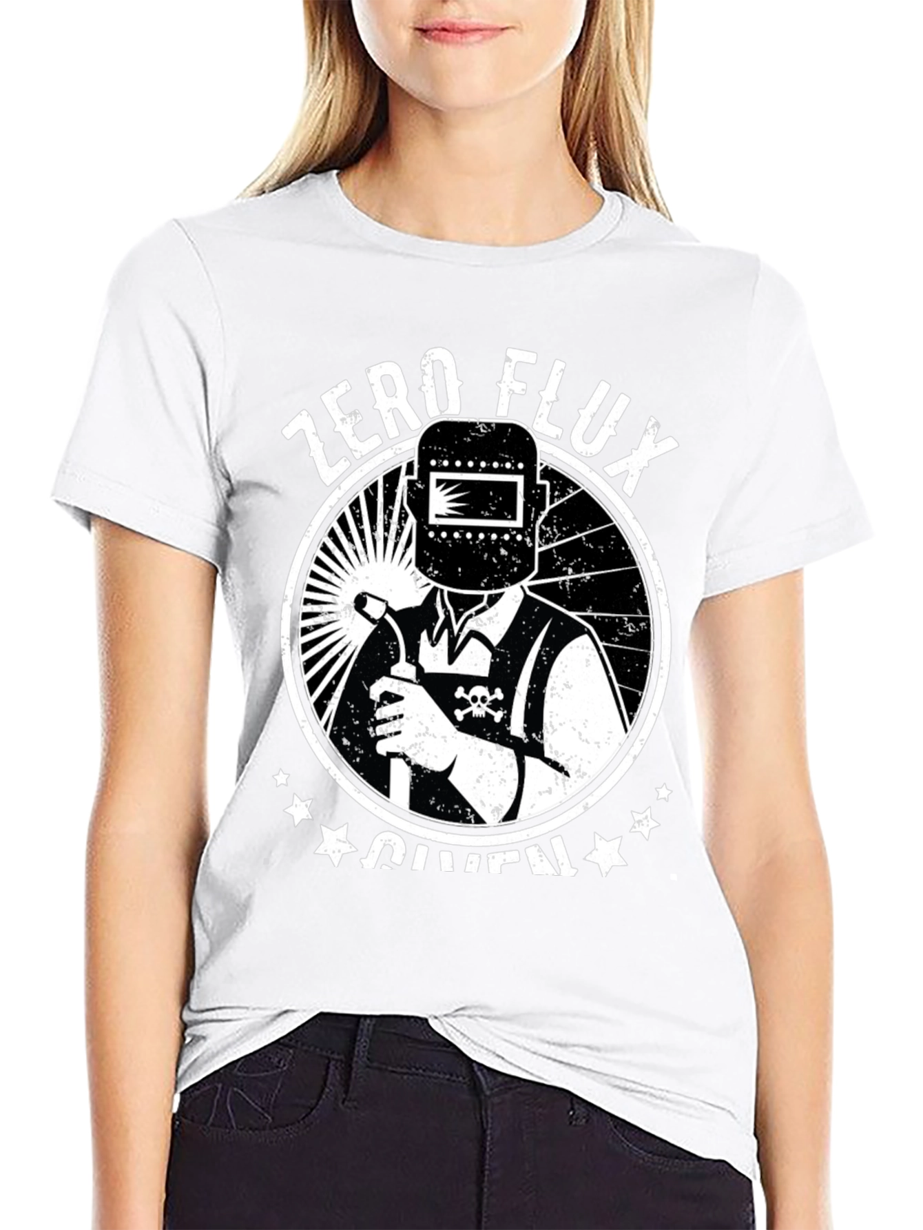 Black Zero Flux Given Welder T-Shirt view 9