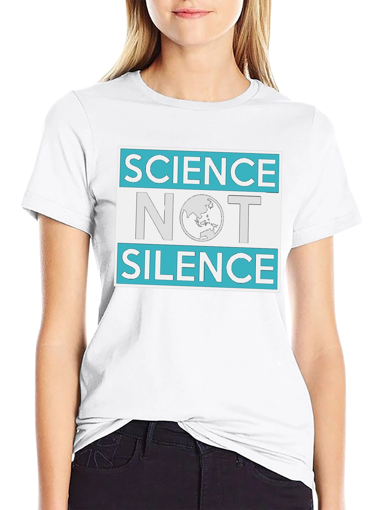 Science Not Silence Graphic Tee - Black - 9