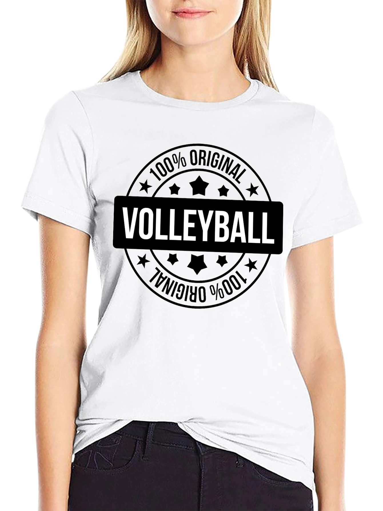 Black Volleyball 100% Original Graphic T-Shirt view 9