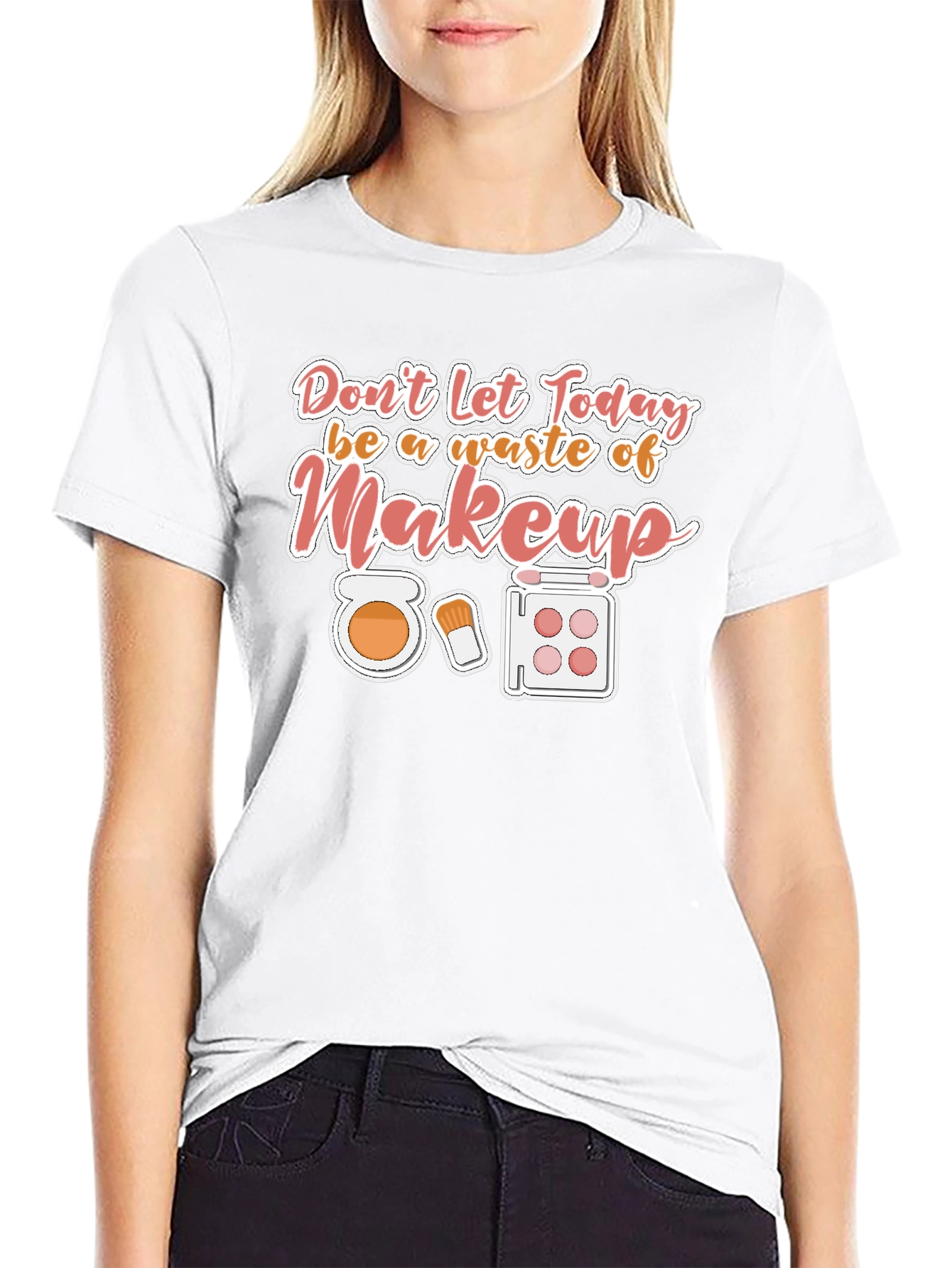 Black Makeup Lover T-Shirt view 9