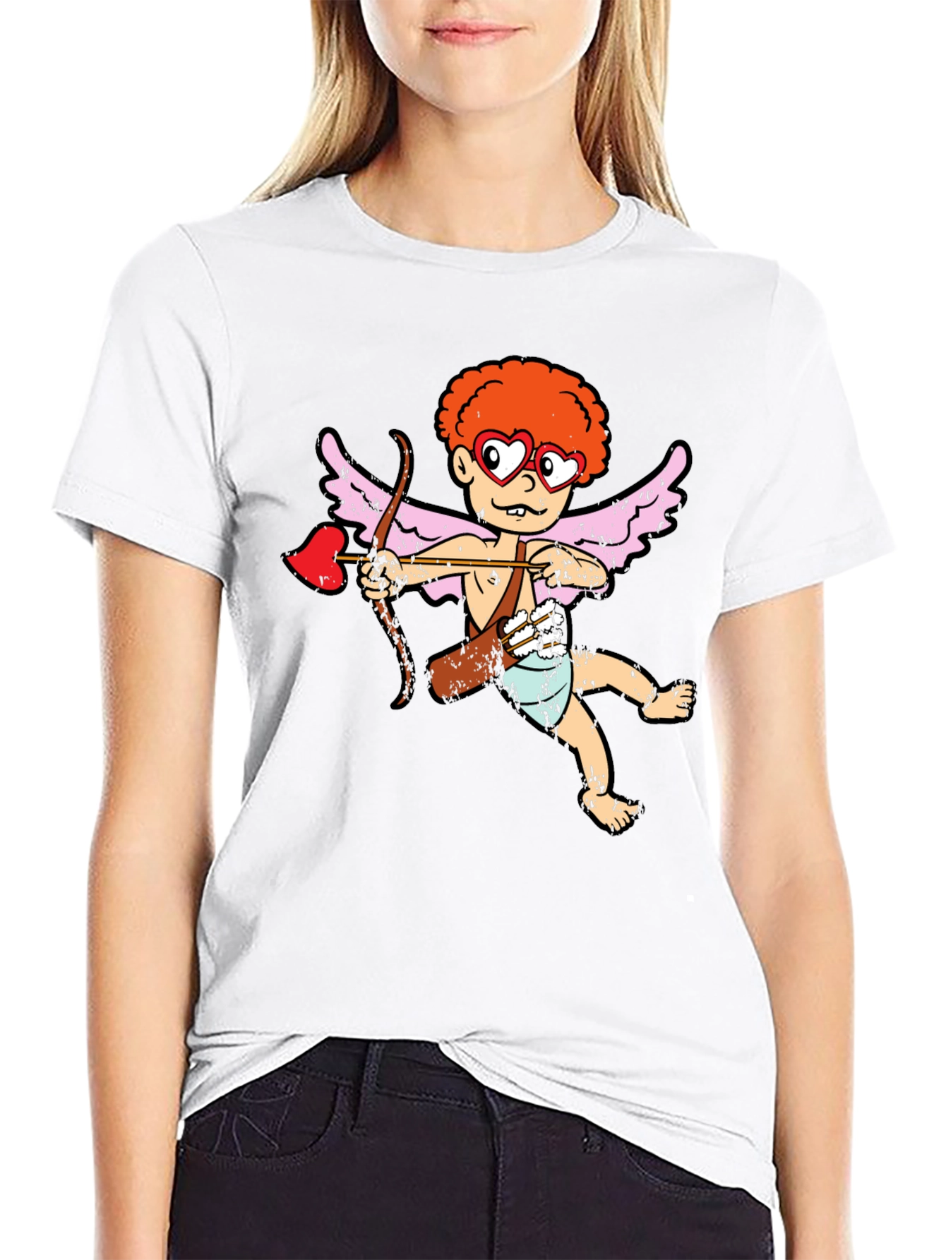Black Cupid Graphic Tee - Love & Laughter view 9
