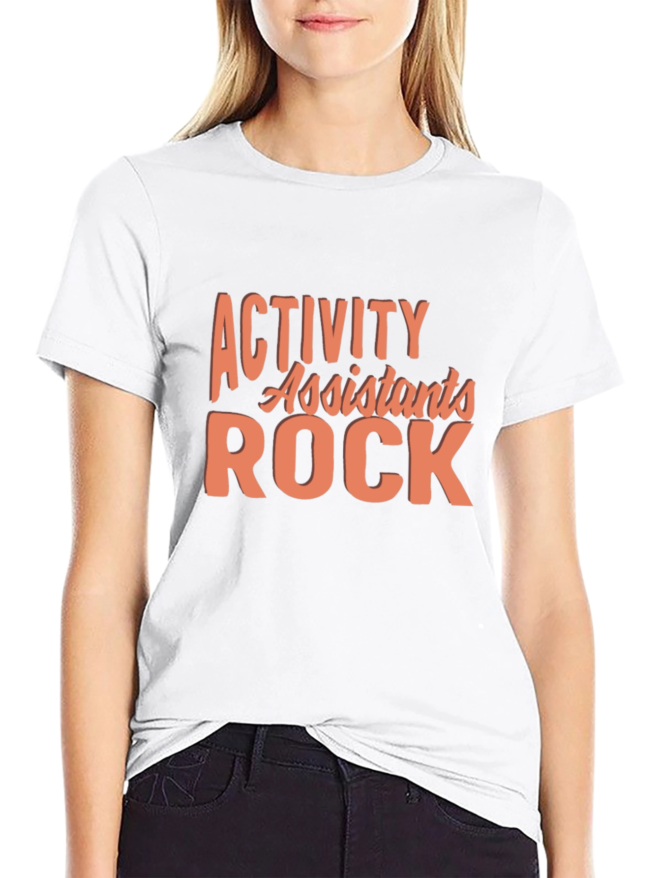 Black Activity Assistants Rock Black T-Shirt view 9