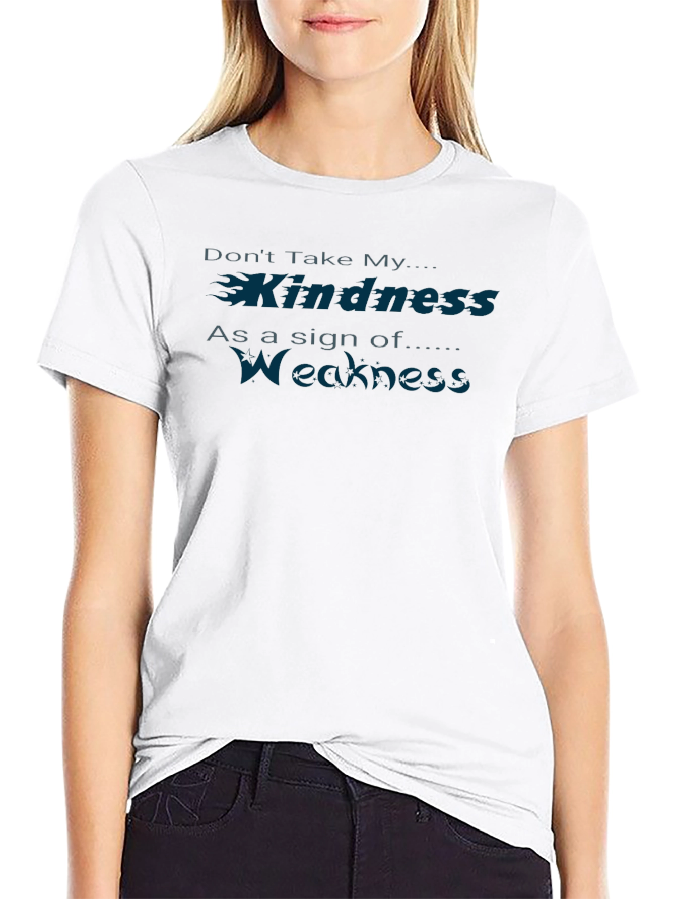 Black Kindness is Not Weakness Graphic Tee view 9