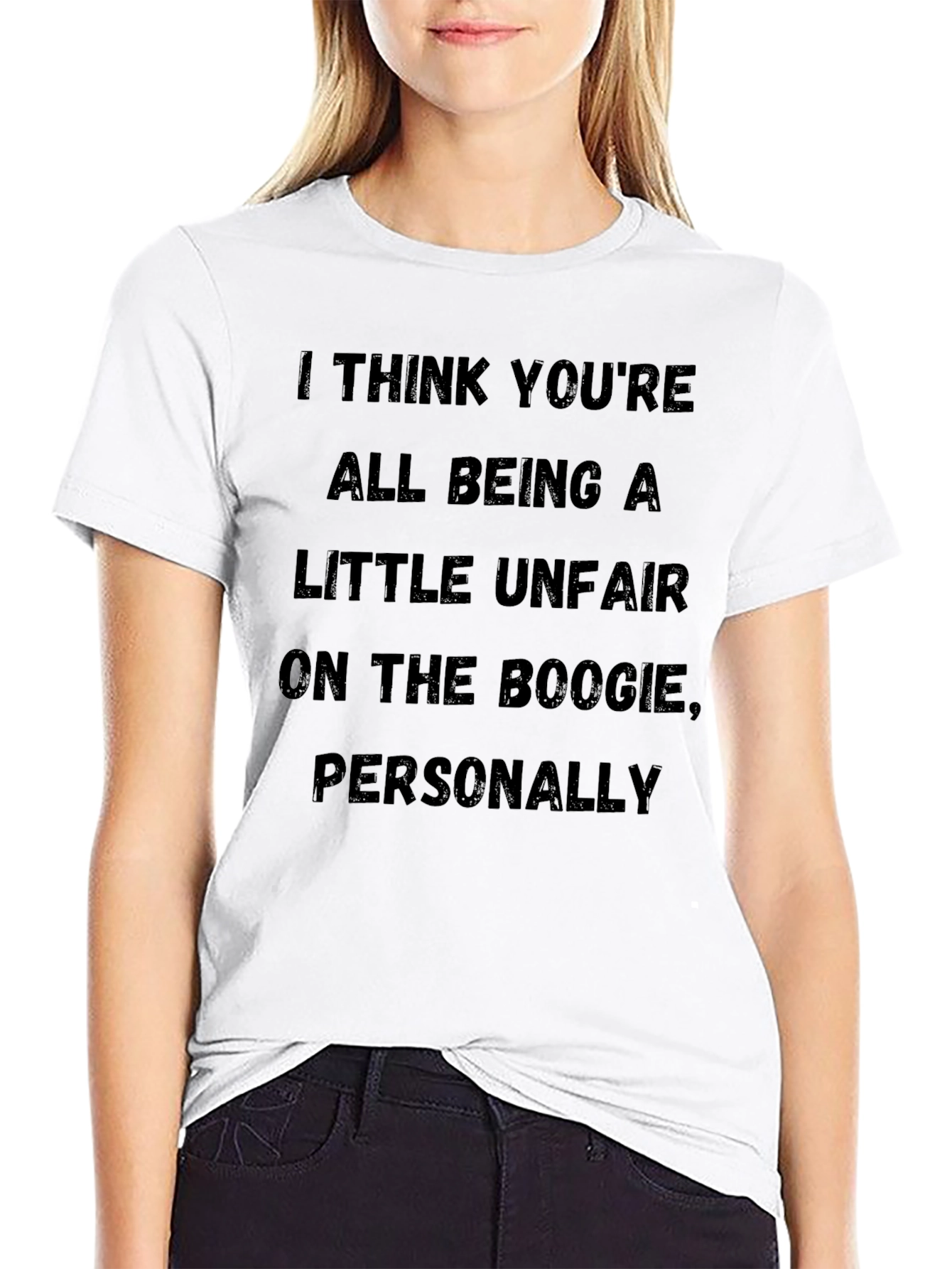 Black Boogie T-Shirt - Funny Quote Tee view 9