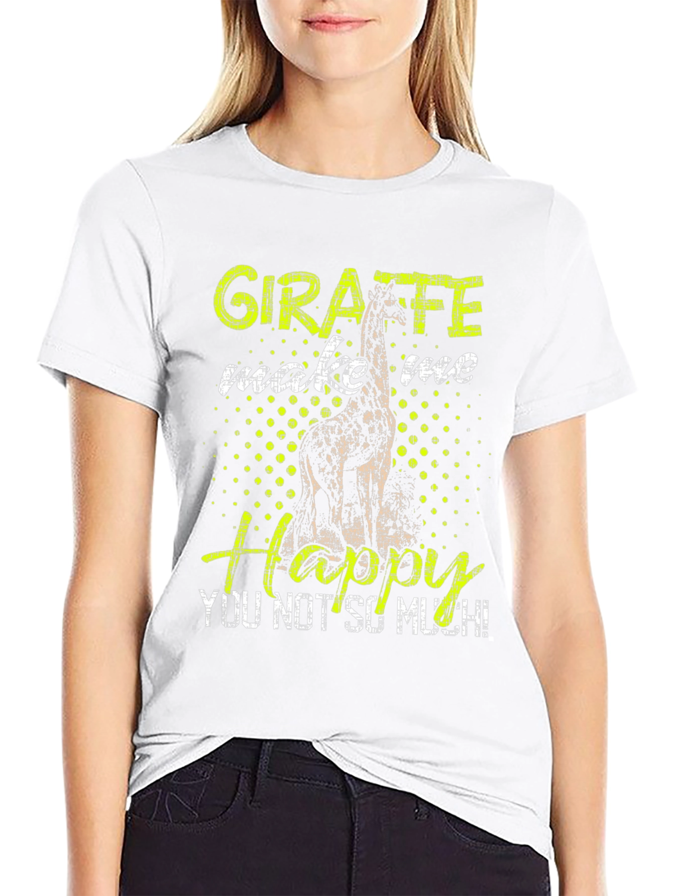 Giraffe Make Me Happy T-Shirt - 9