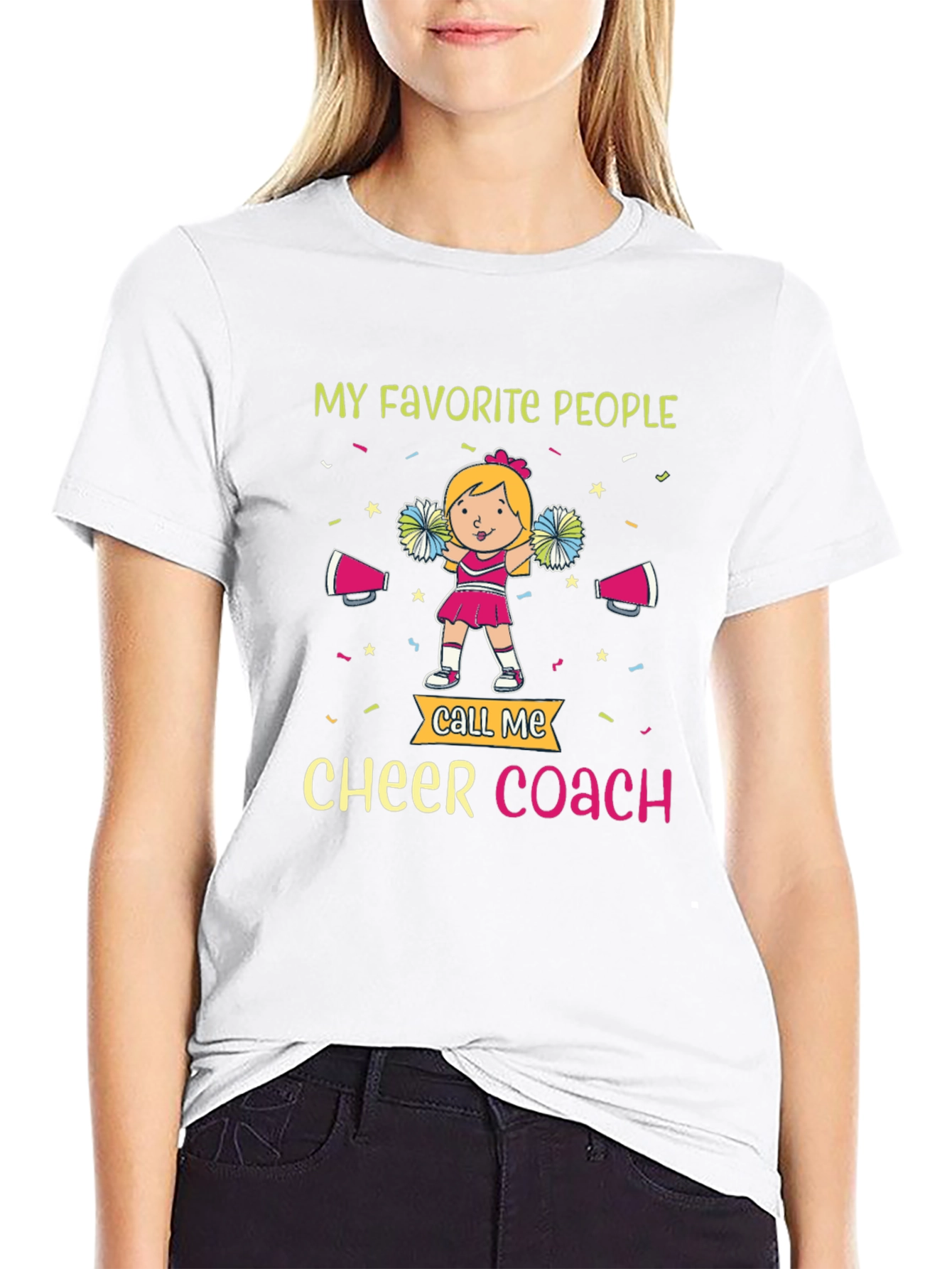 Black Cheer Coach T-Shirt - My Favorite People view 9