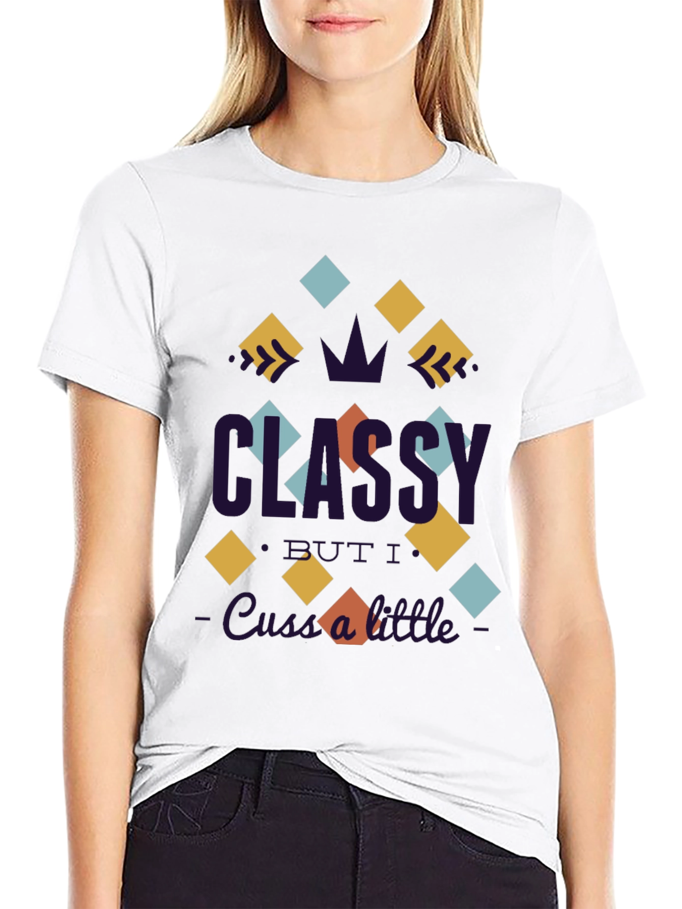 Black Classy Graphic Tee -  Unique Design view 9