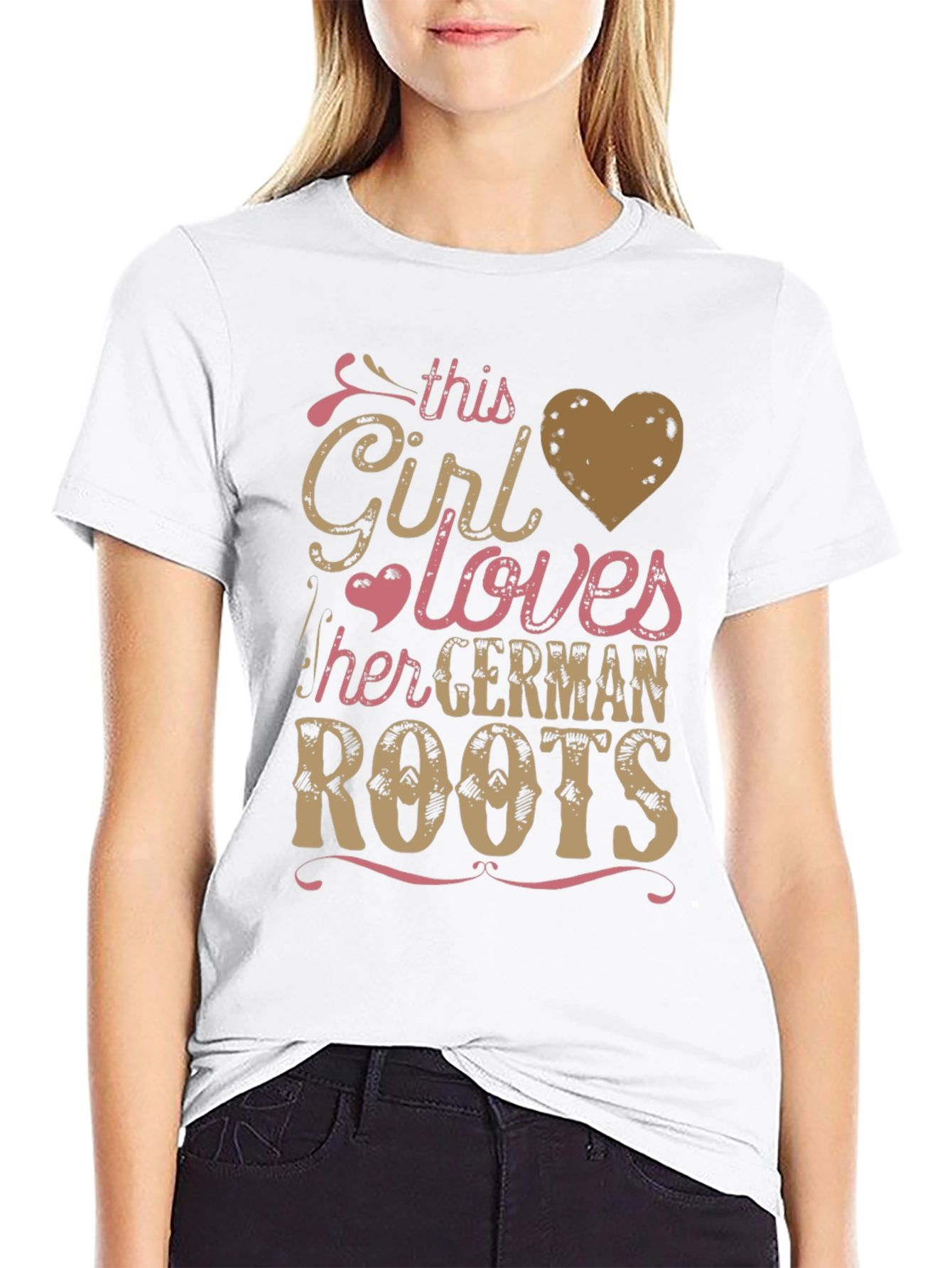 German Roots Girl's T-Shirt - Black - 9