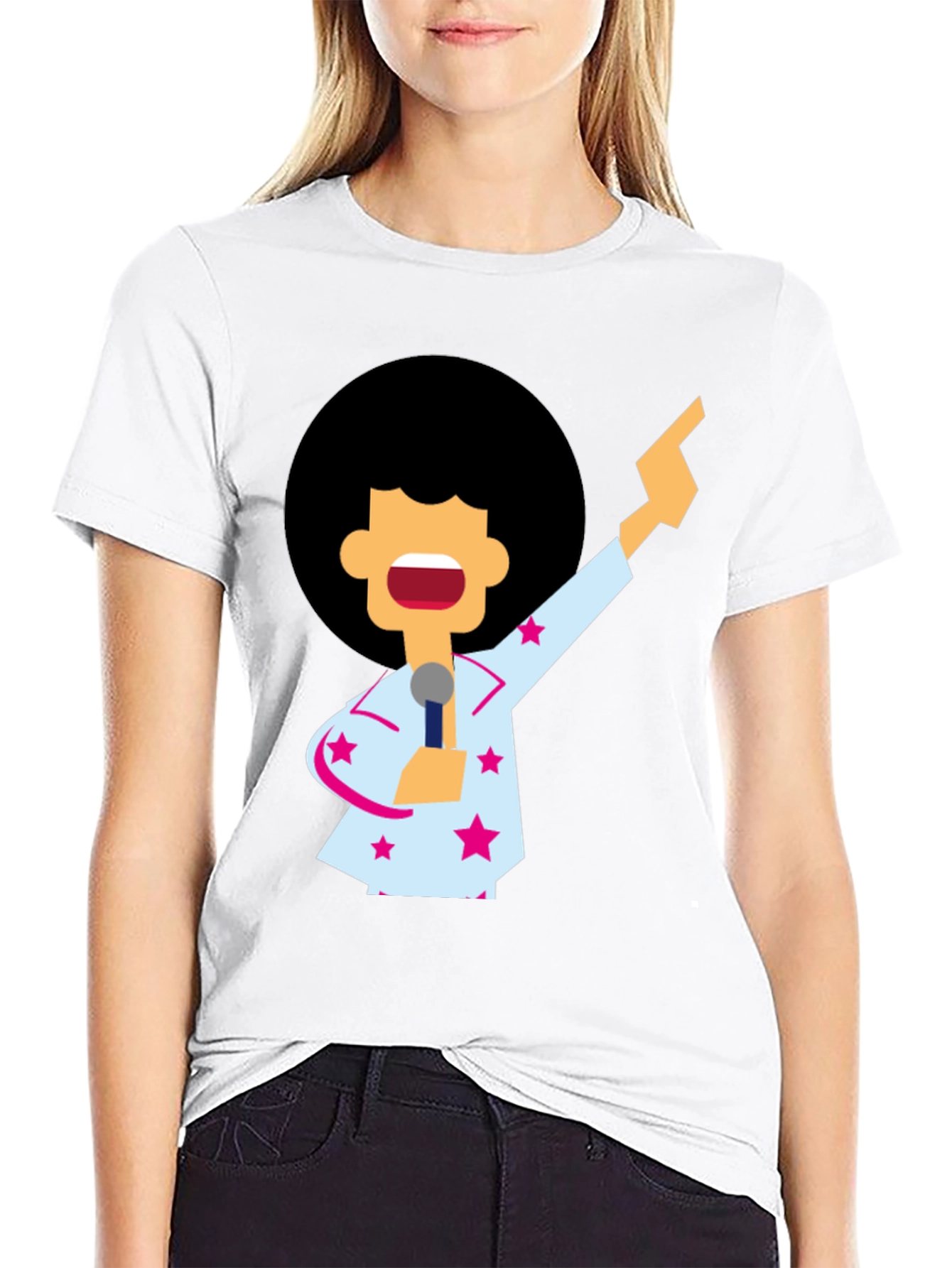 Black Funky Retro Disco T-Shirt view 9