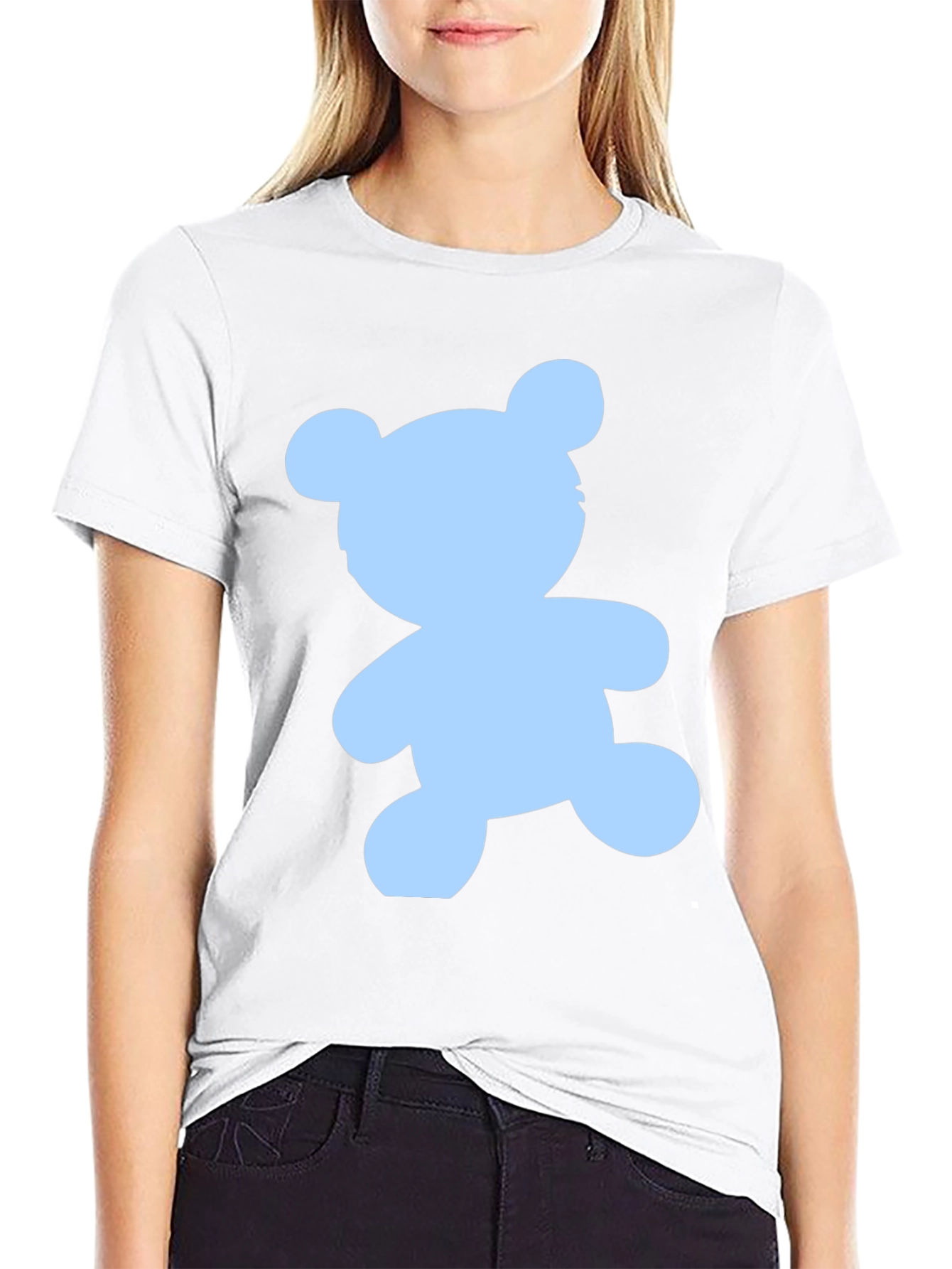 Black Teddy Bear Graphic Tee - Casual Comfort view 9