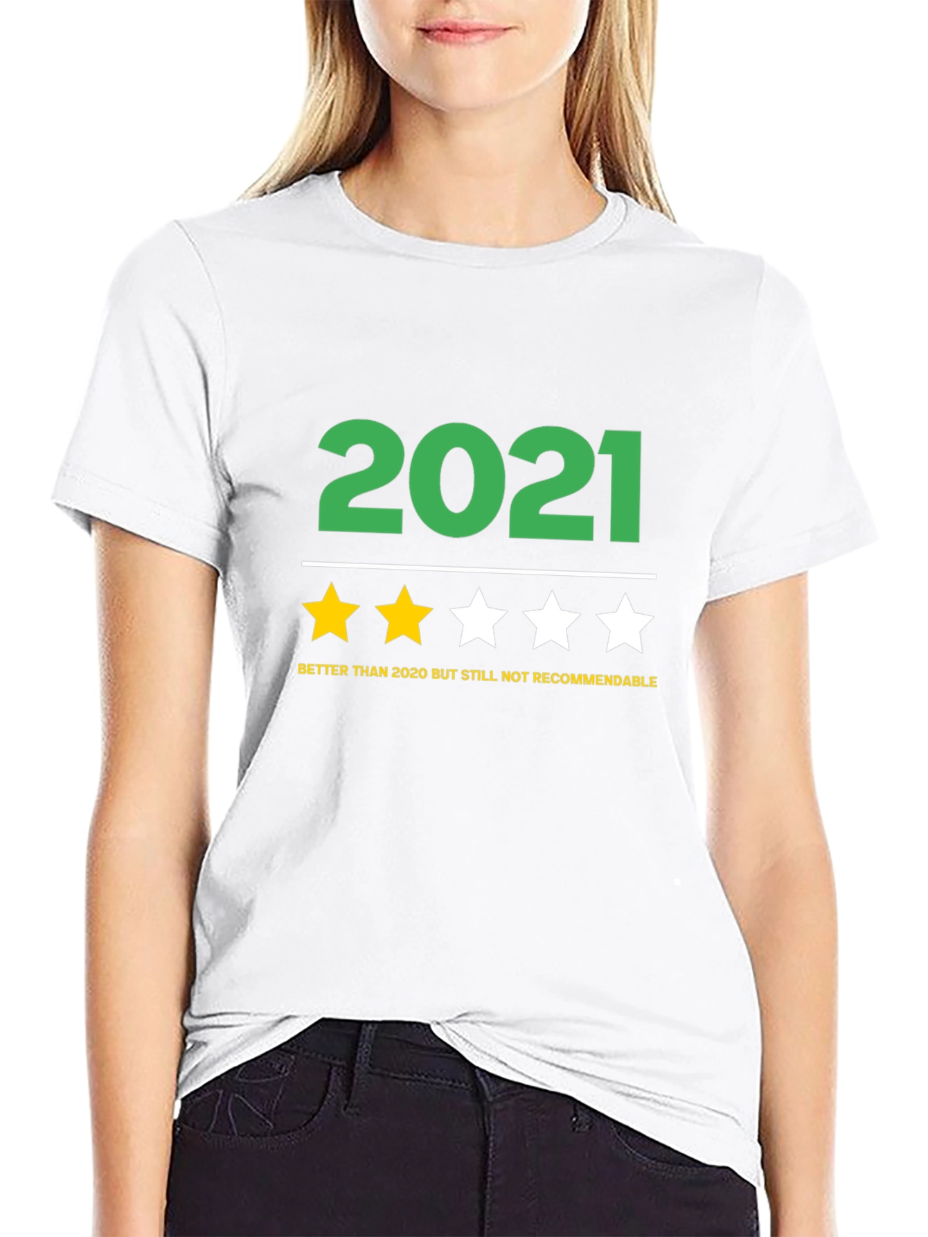 Black 2021 Funny Review T-Shirt - Better Than 2020 view 9