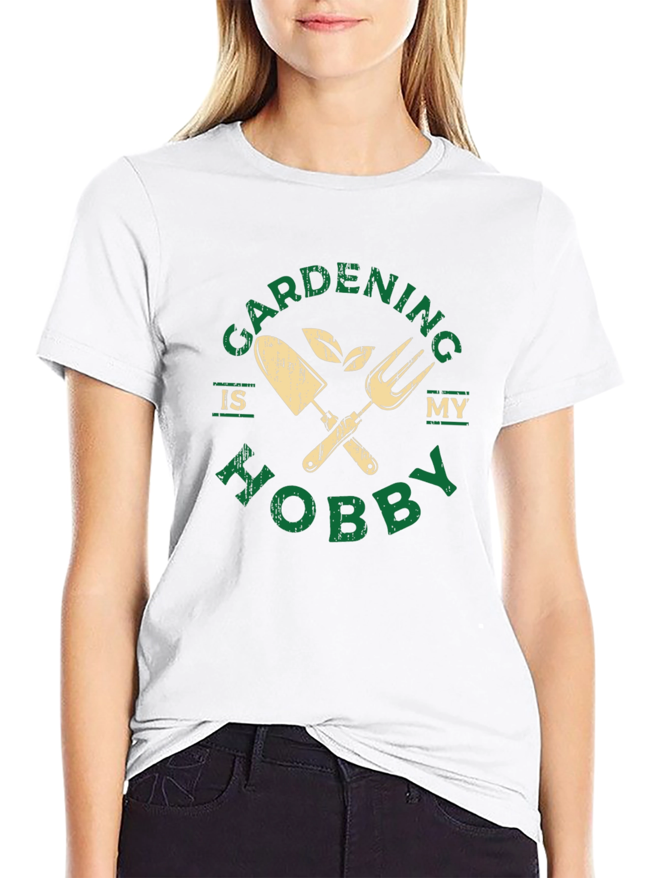 Black Gardening is My Hobby Graphic Tee - Gardener Gift view 9