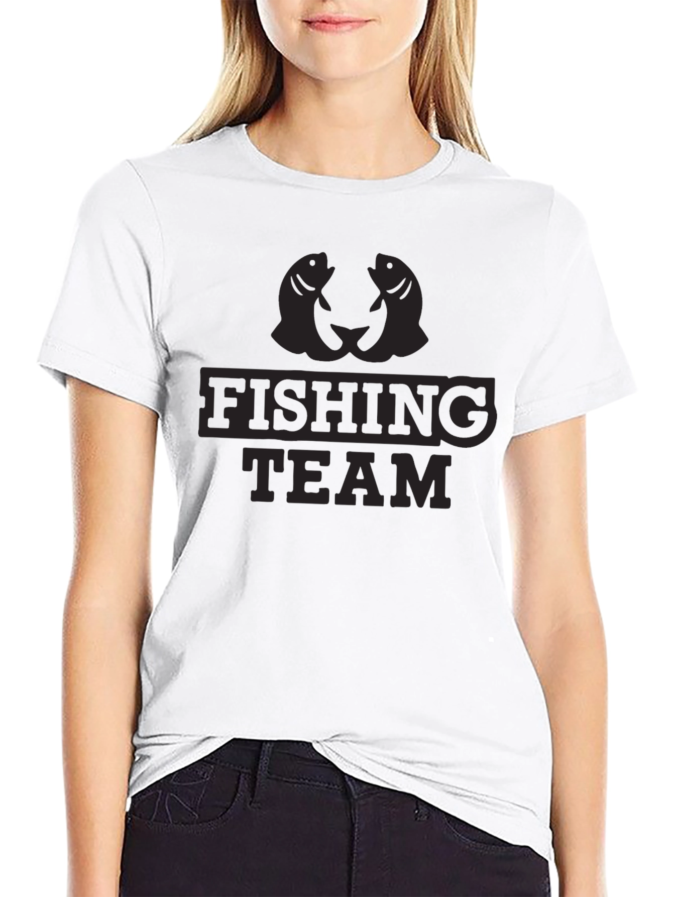 Black Fishing Team T-Shirt - Stylish Angler Apparel view 9