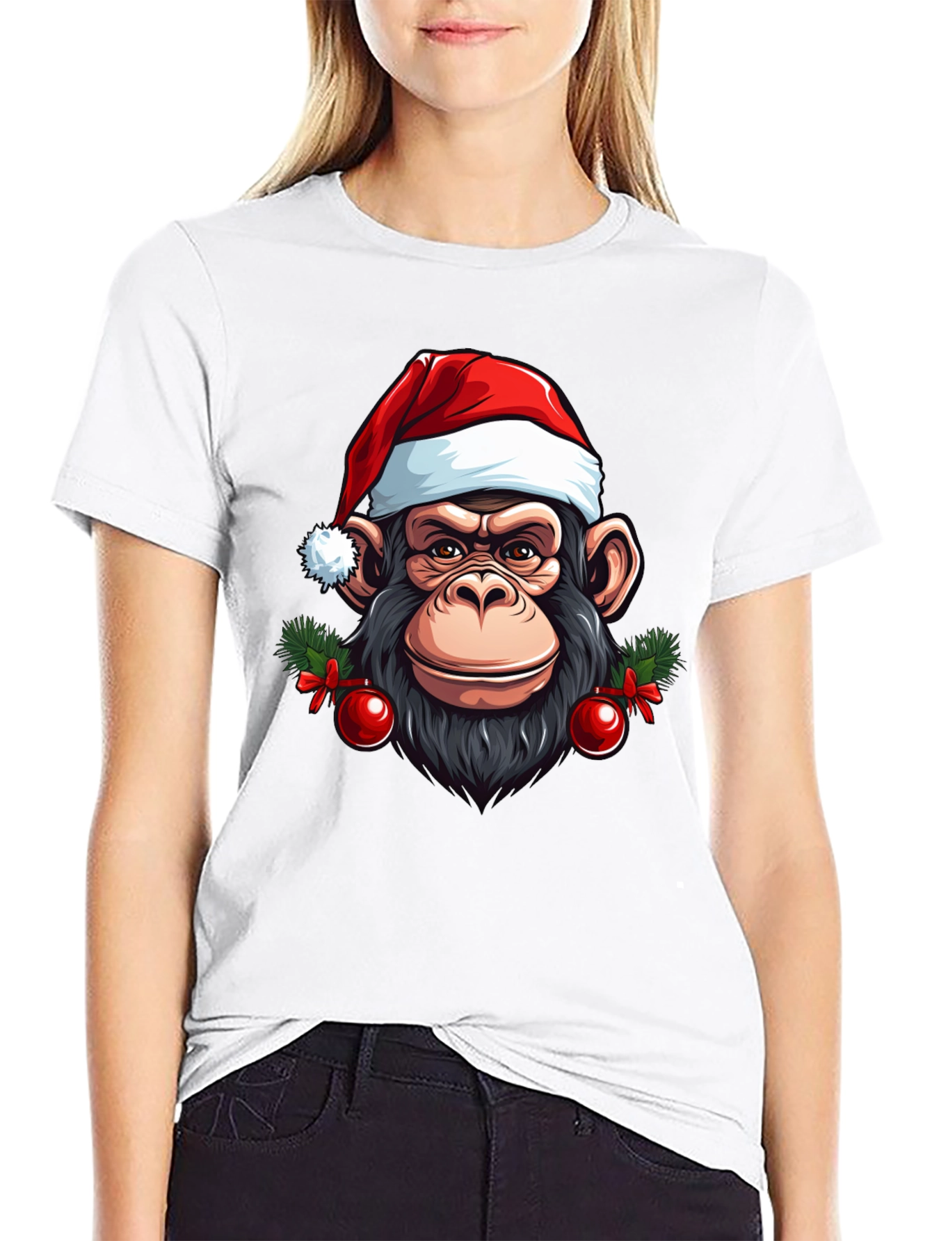 Festive Monkey Graphic Tee - 9