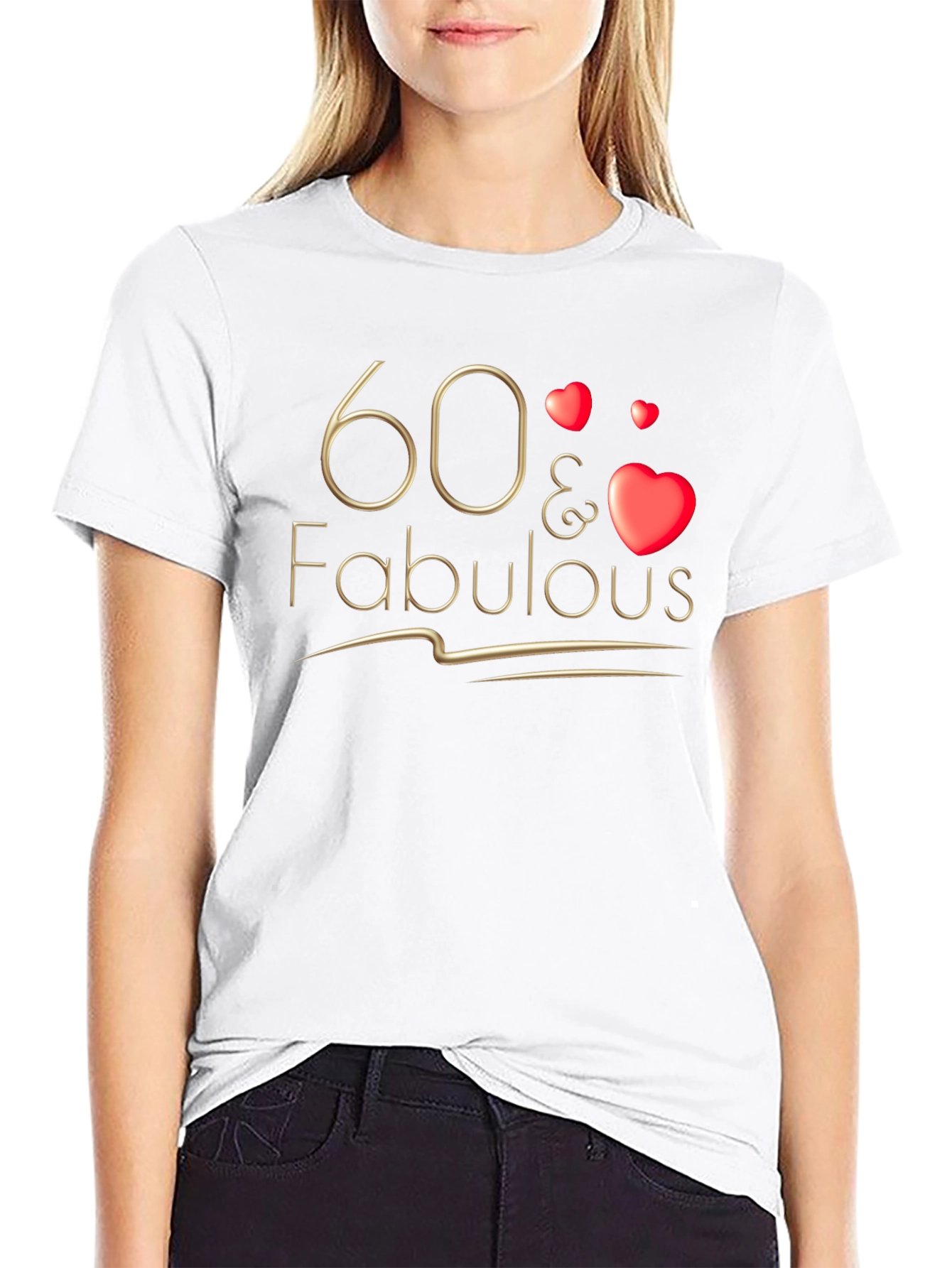 Black 60 & Fabulous T-Shirt view 9