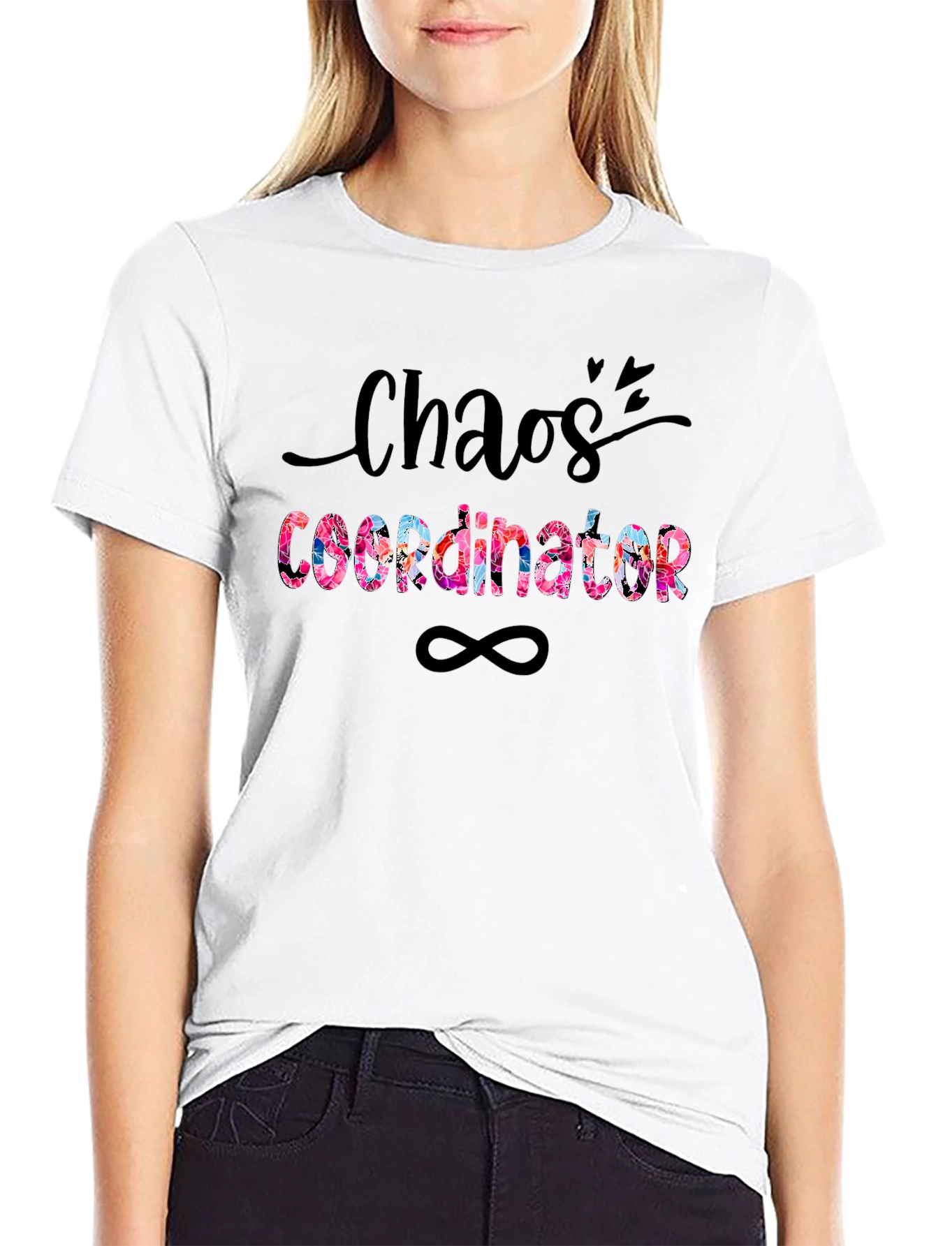 Black Chaos Coordinator Graphic T-Shirt view 9