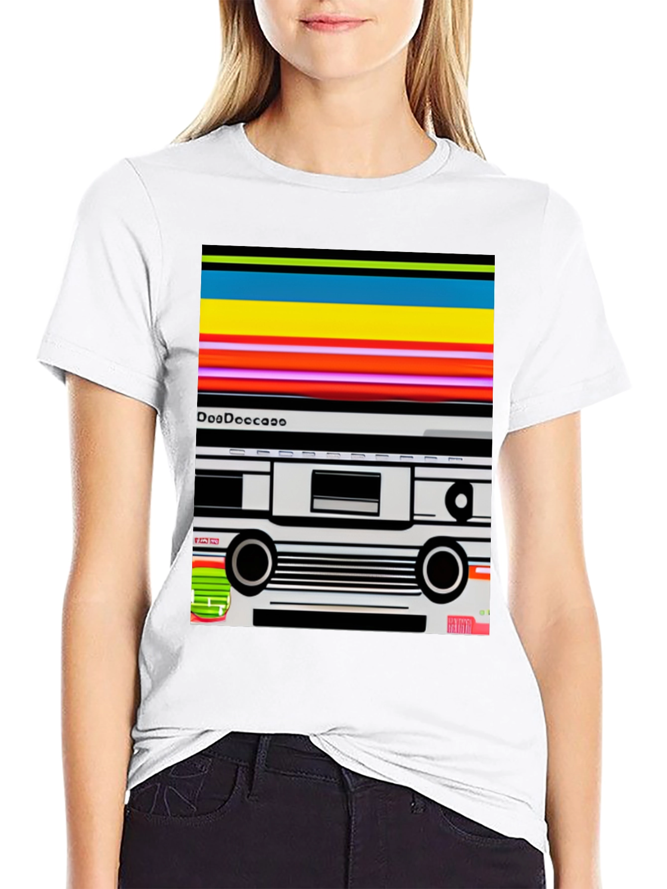 Black Retro Cassette Tape Graphic Tee - Black view 9