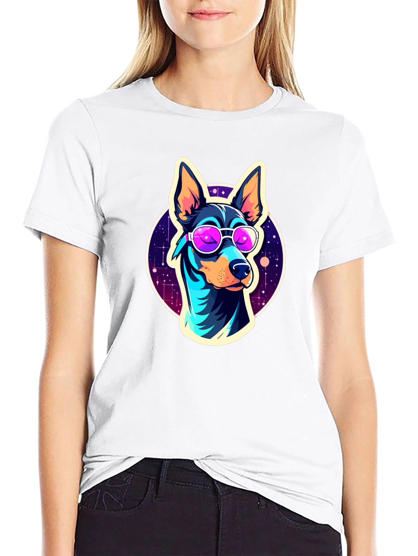 Black Cool Dog T-Shirt view 9