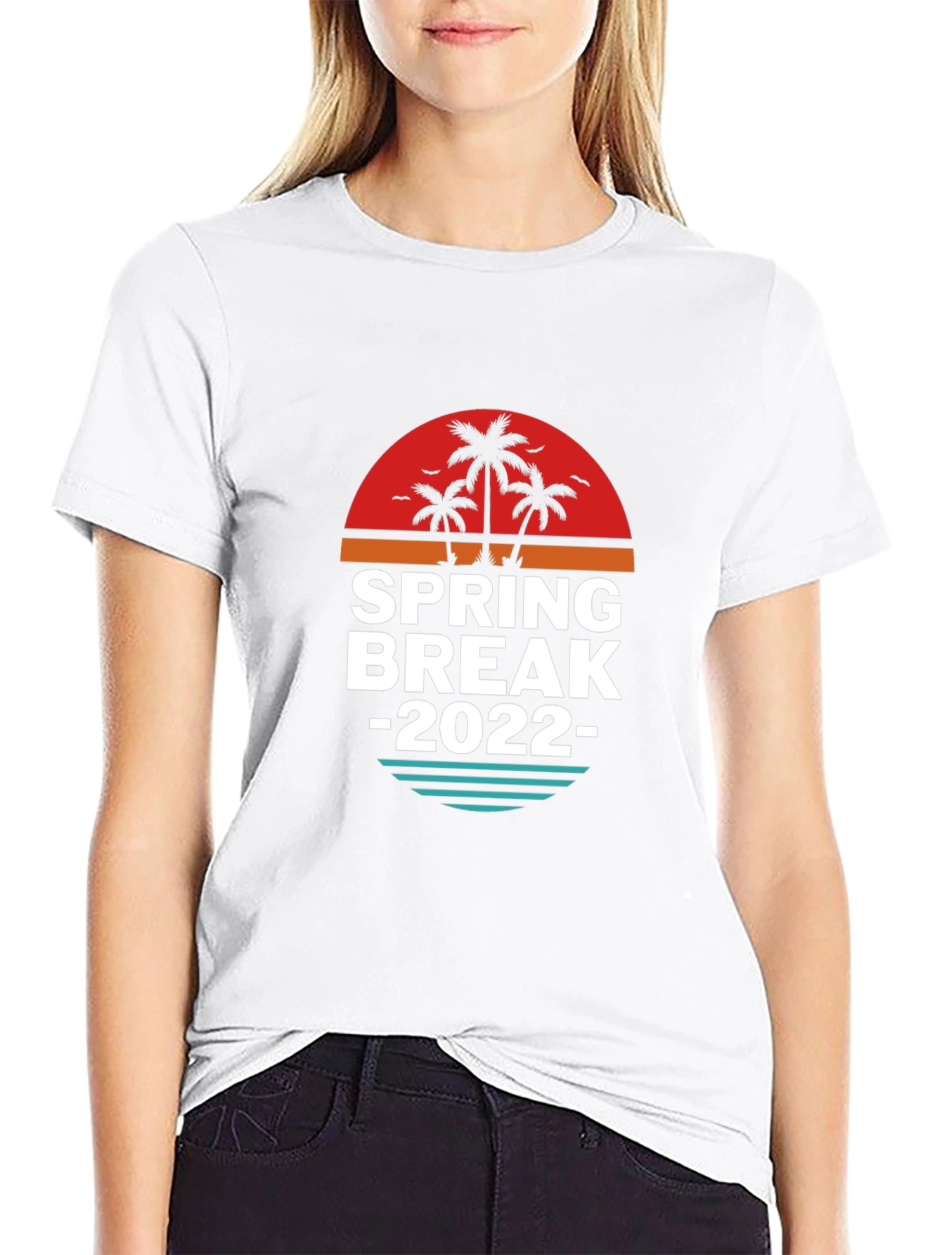 Black Spring Break 2022 Graphic T-Shirt view 9