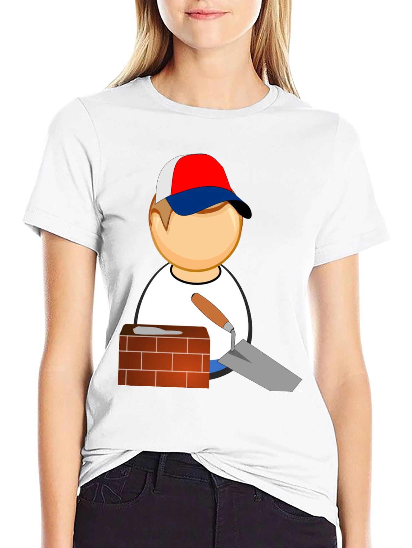 Black Masonry T-Shirt - Bricklayer Graphic Tee view 9