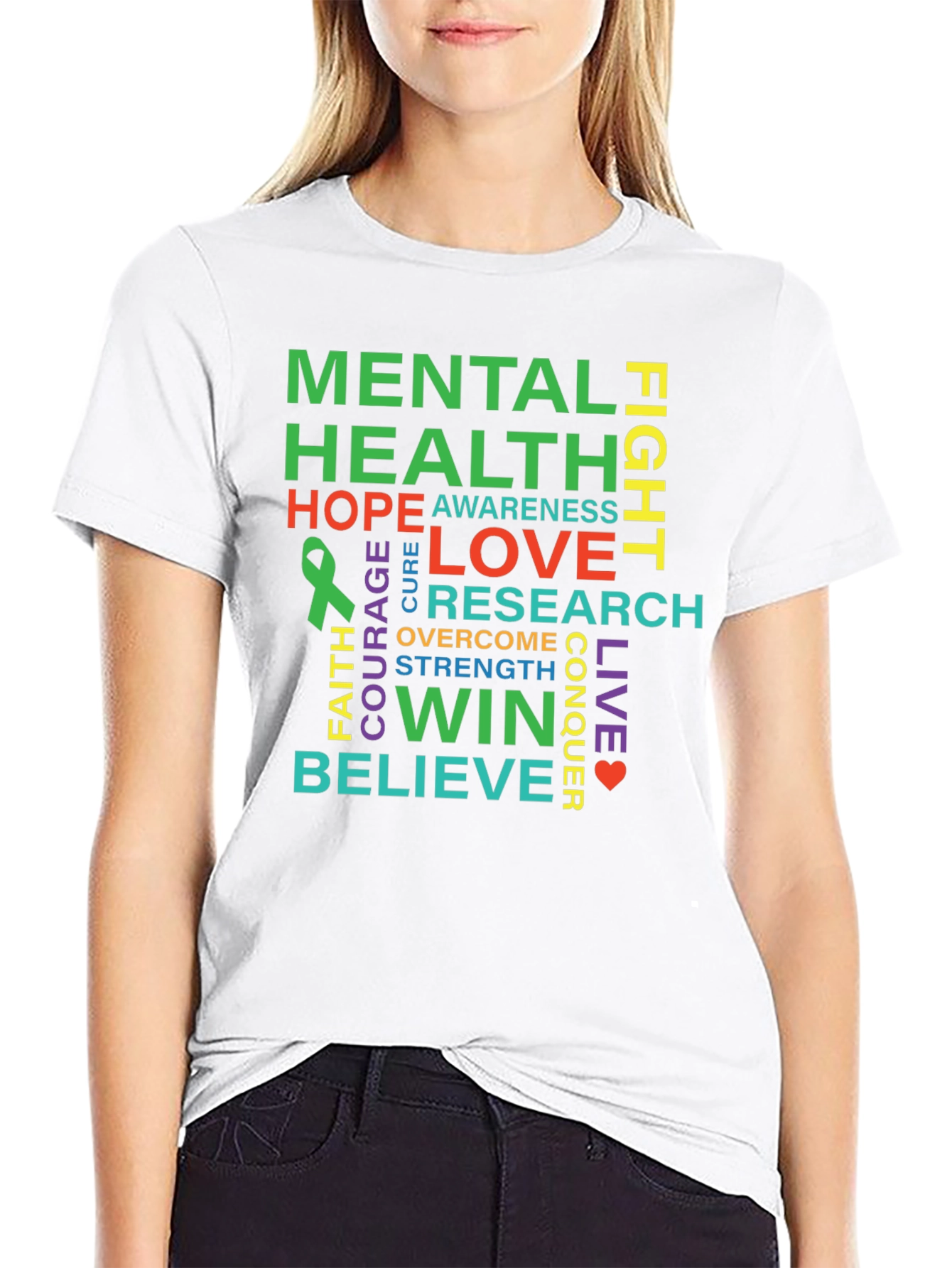 Black Mental Health Awareness T-Shirt view 9
