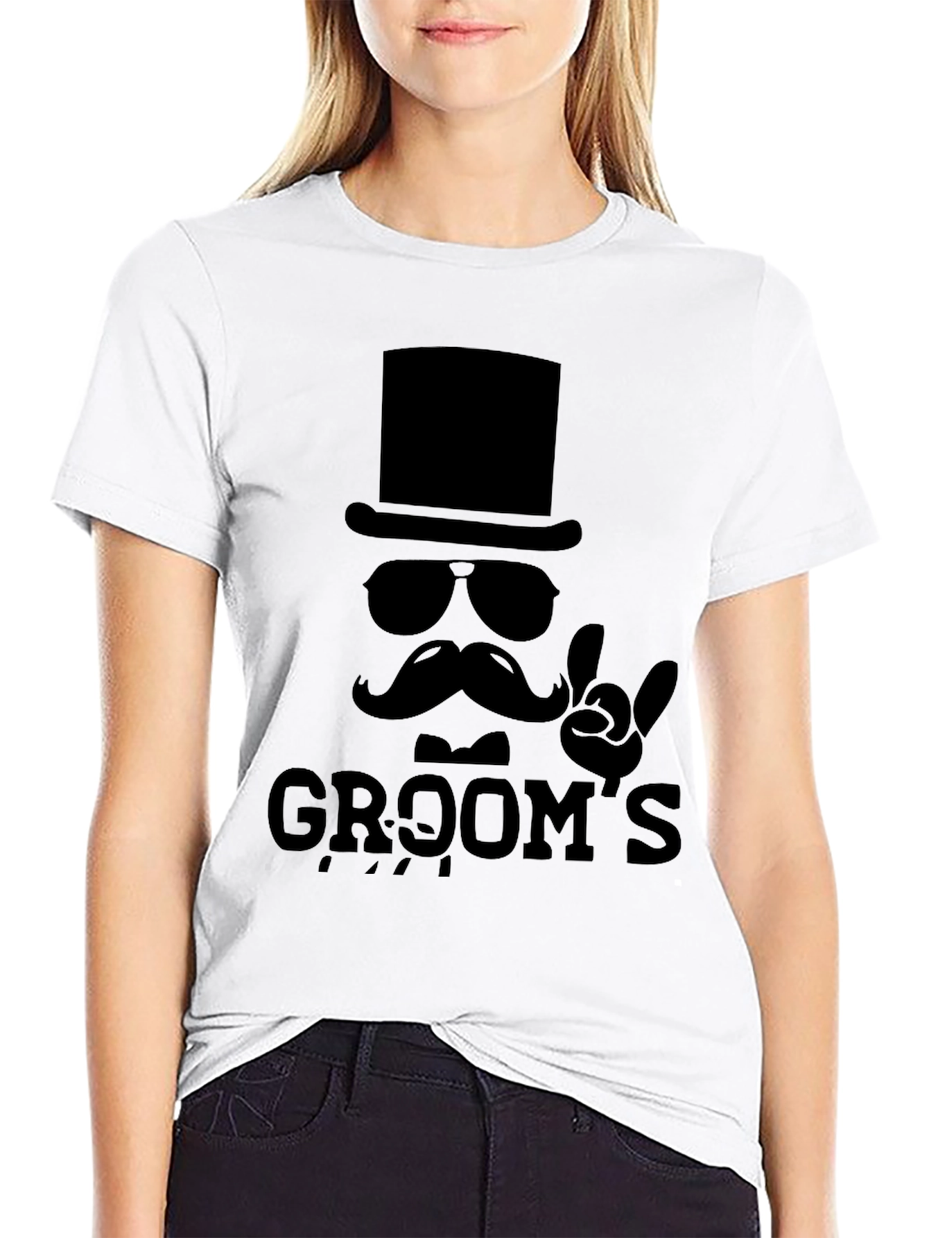 Black Groom's Rock & Roll Wedding T-Shirt view 9
