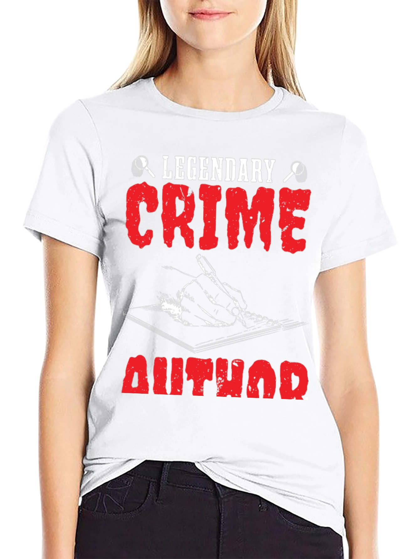 Legendary Crime Author T-Shirt - Detective Novelist Tee - 9