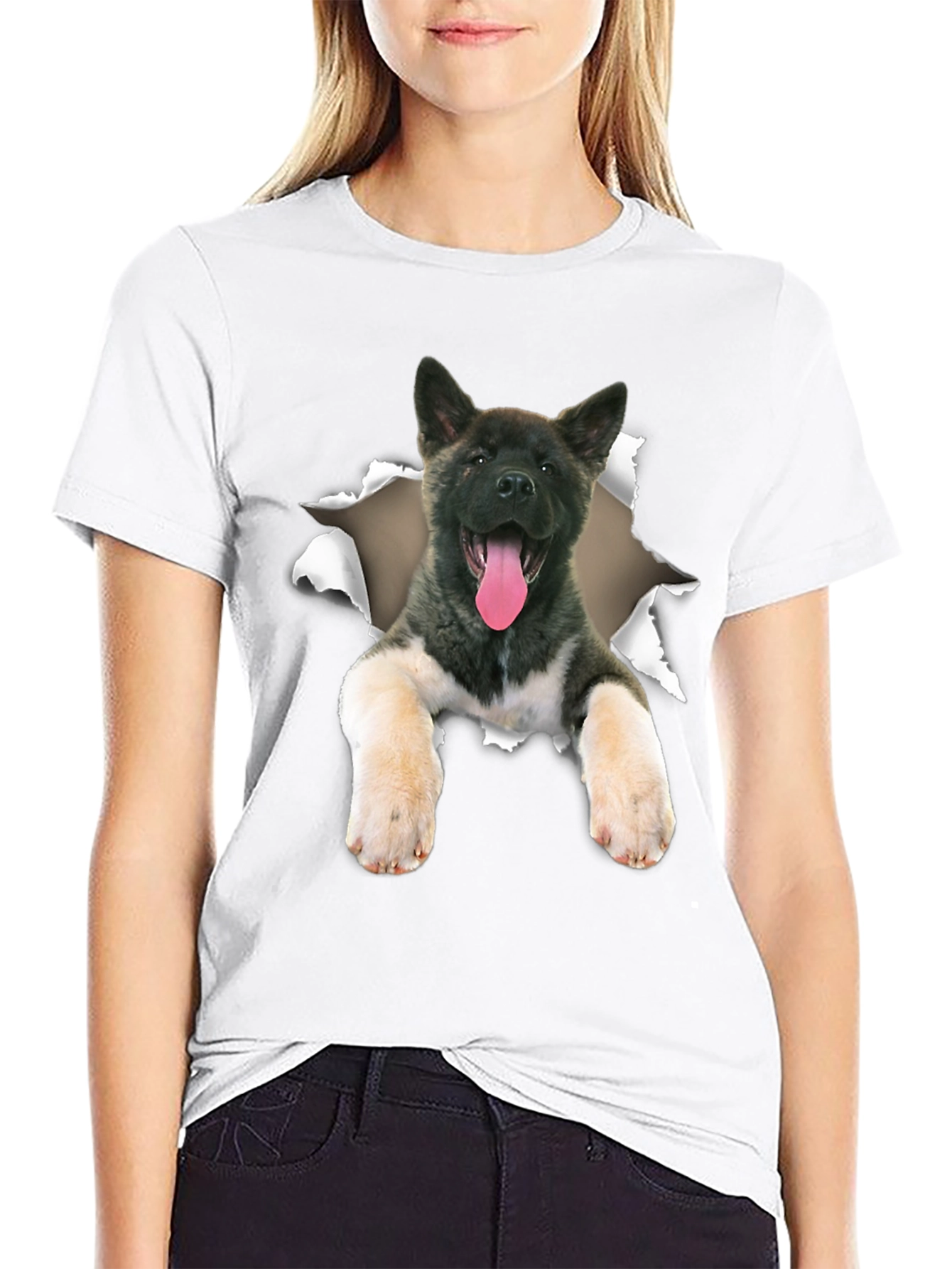 Black Dog Graphic Black T-Shirt view 9