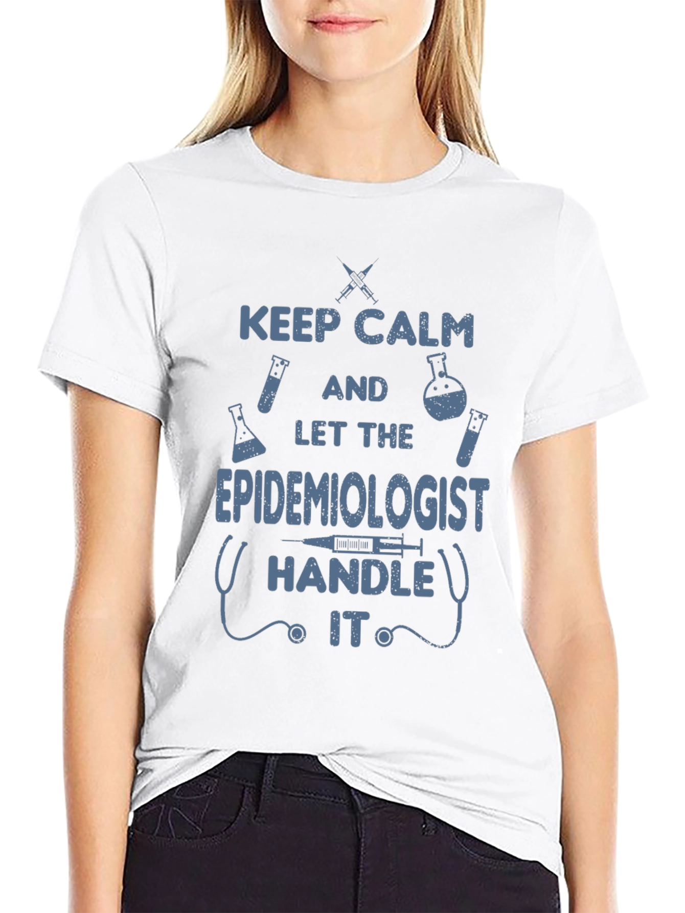 Black Epidemiologist T-Shirt - Keep Calm and Handle It view 9