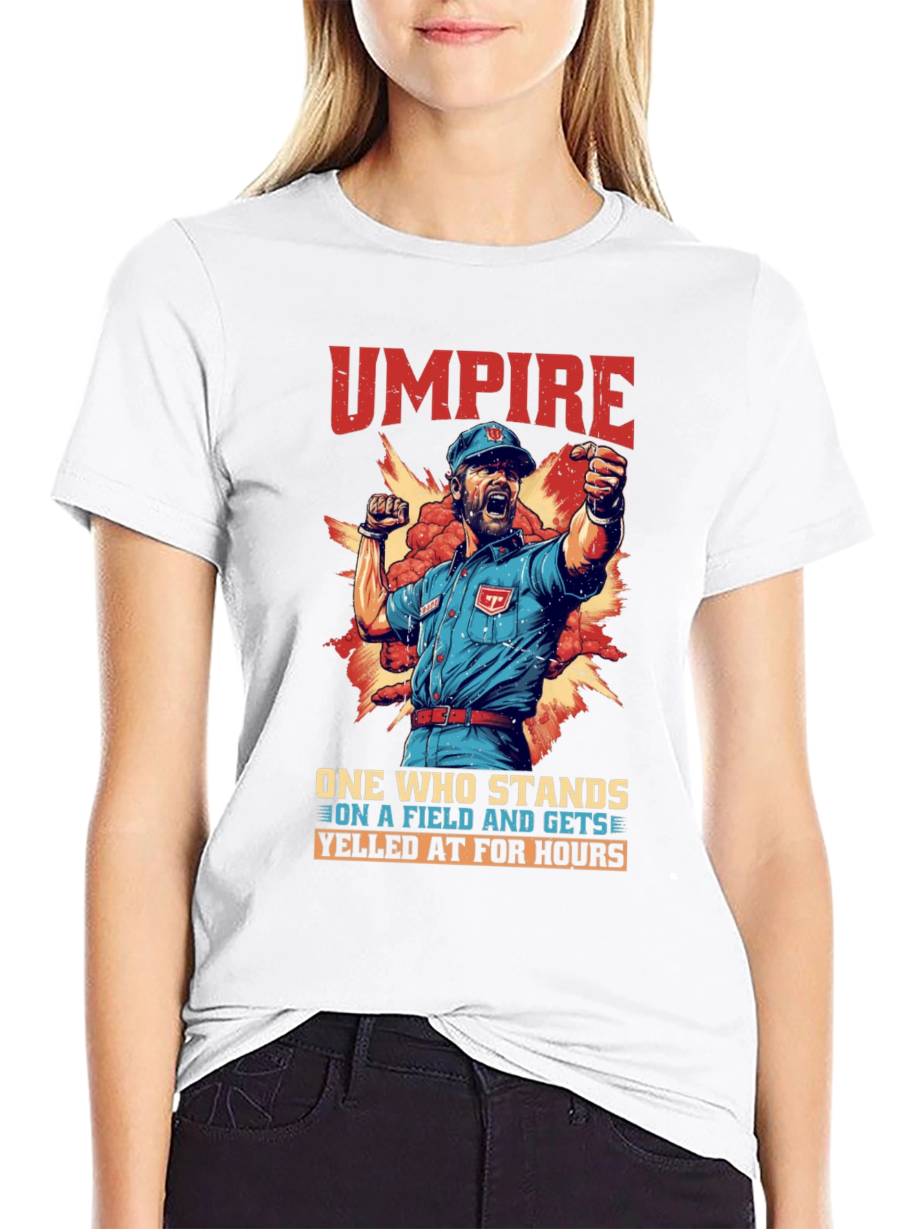Black Umpire Yelled At For Hours Graphic Tee view 9