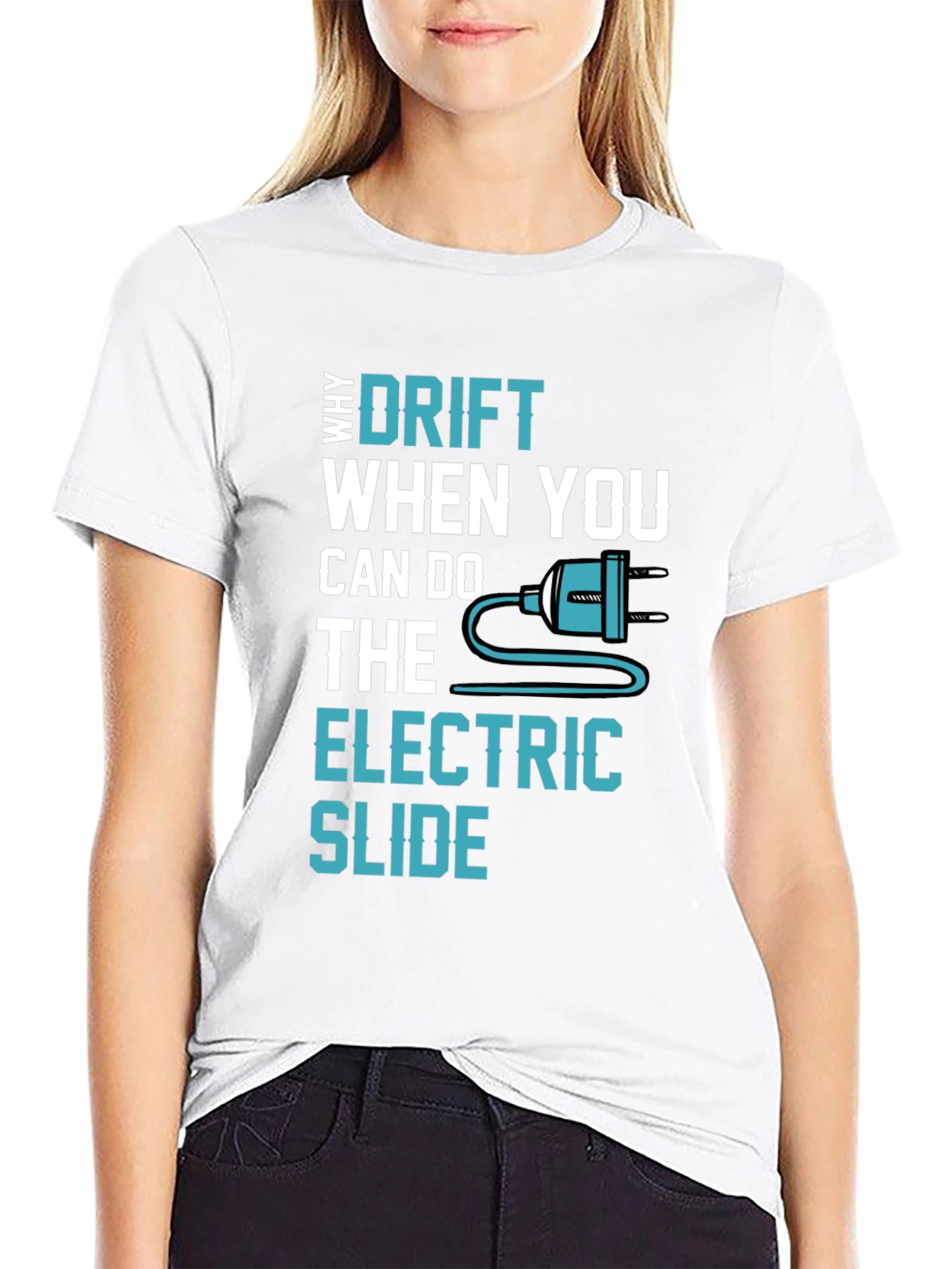 Black Electric Slide T-Shirt - Drift Alternative Graphic Tee view 9