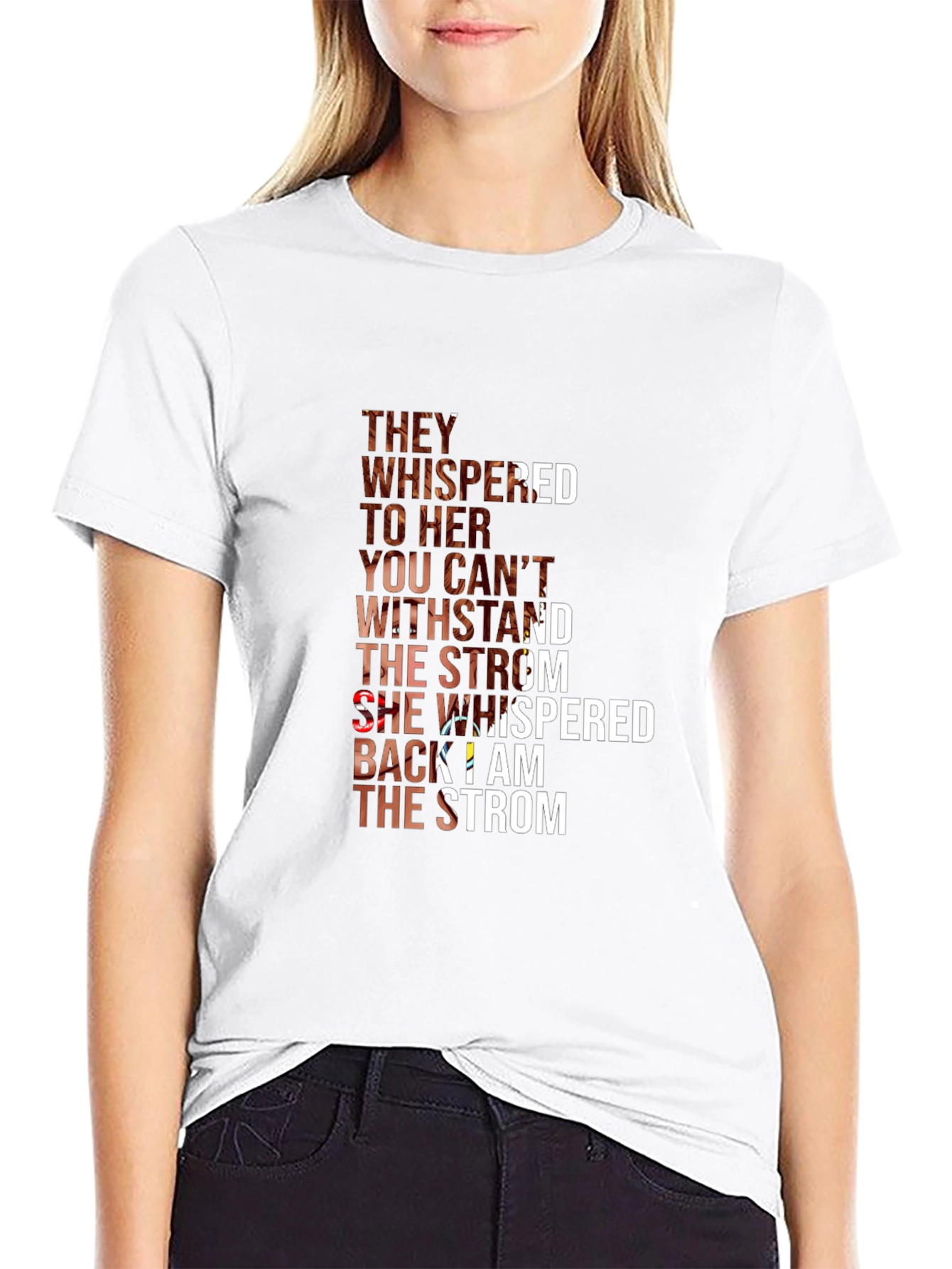 Black Empowering 'I Am The Storm' Graphic Tee view 9