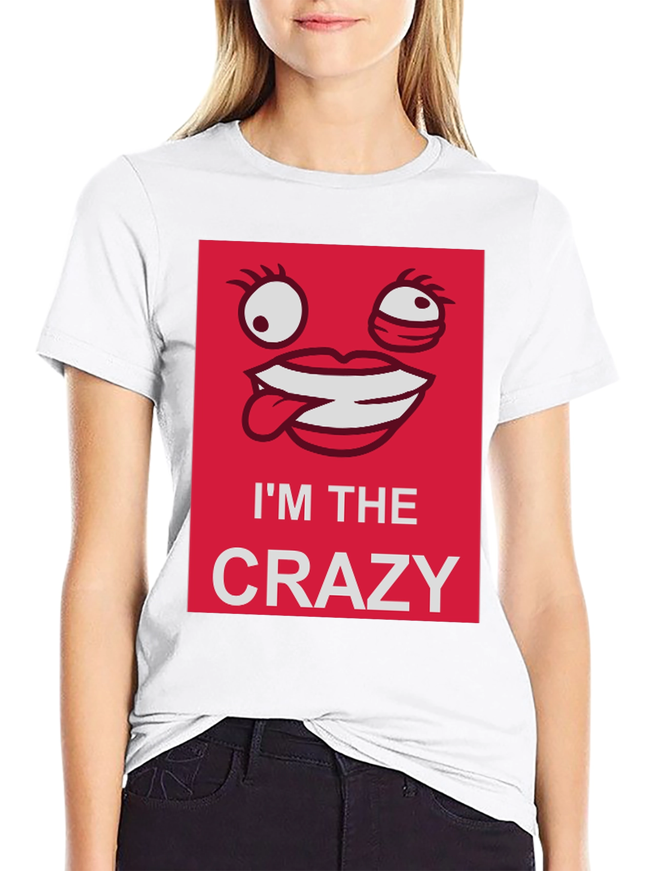 Black I'm The Crazy Graphic T-Shirt - Black view 9