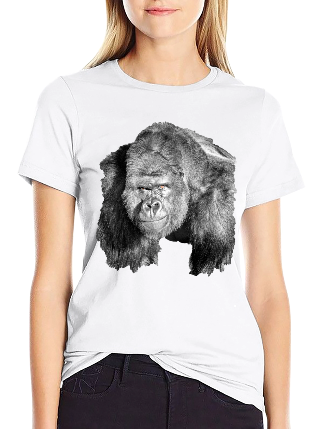 Black Gorilla Graphic Tee - Cool Black T-Shirt for Men view 9