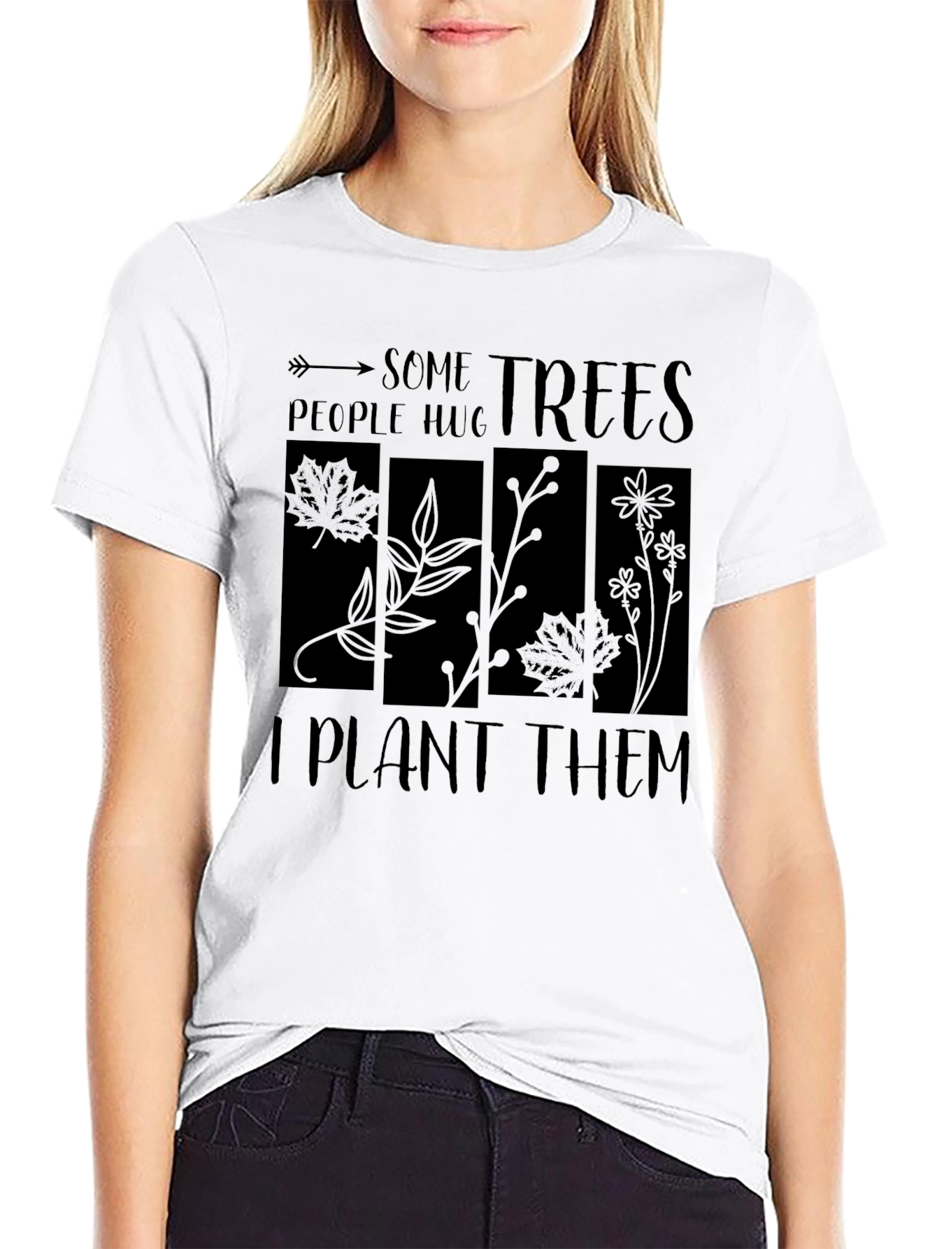 Some People Hug Trees T-Shirt - Plant Lover Tee - 9