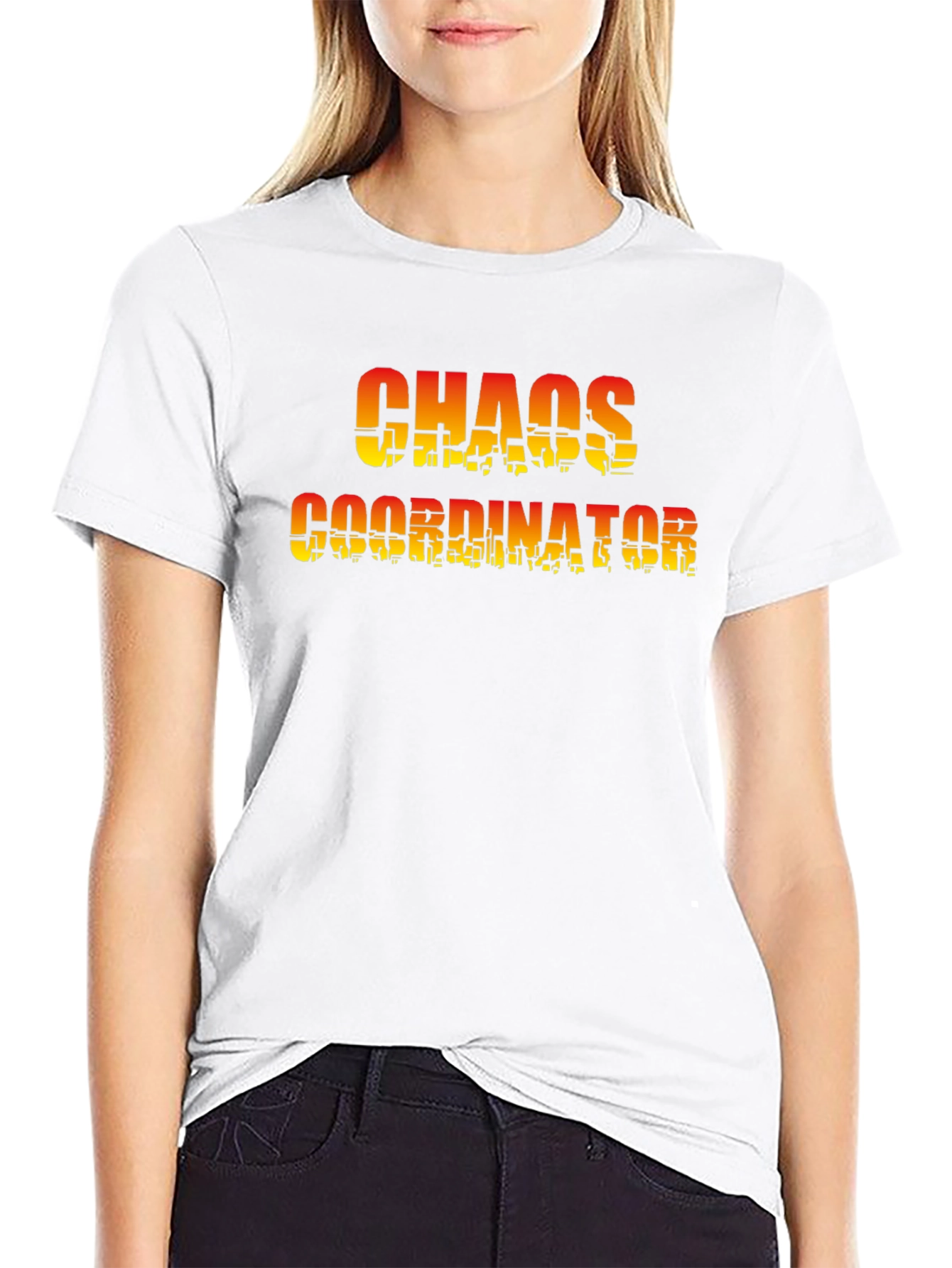 Black Chaos Coordinator Black T-Shirt view 9