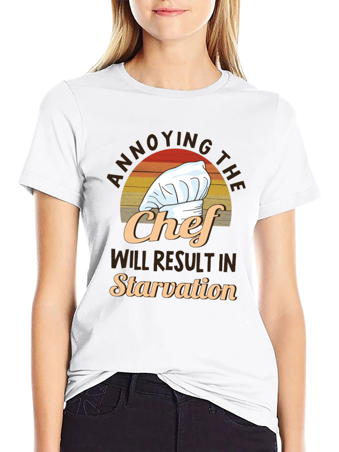 Black Annoying the Chef T-Shirt - Funny Culinary Gift view 9