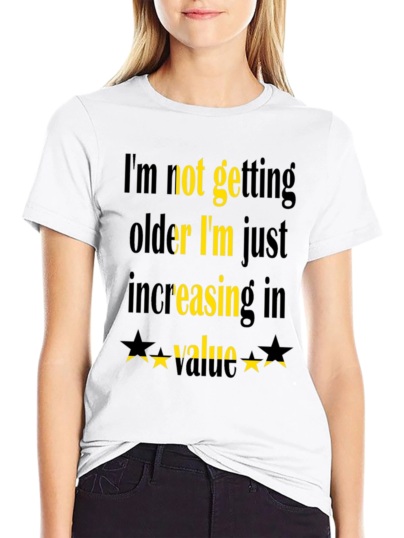 Black Funny Increasing Value Graphic Tee view 9