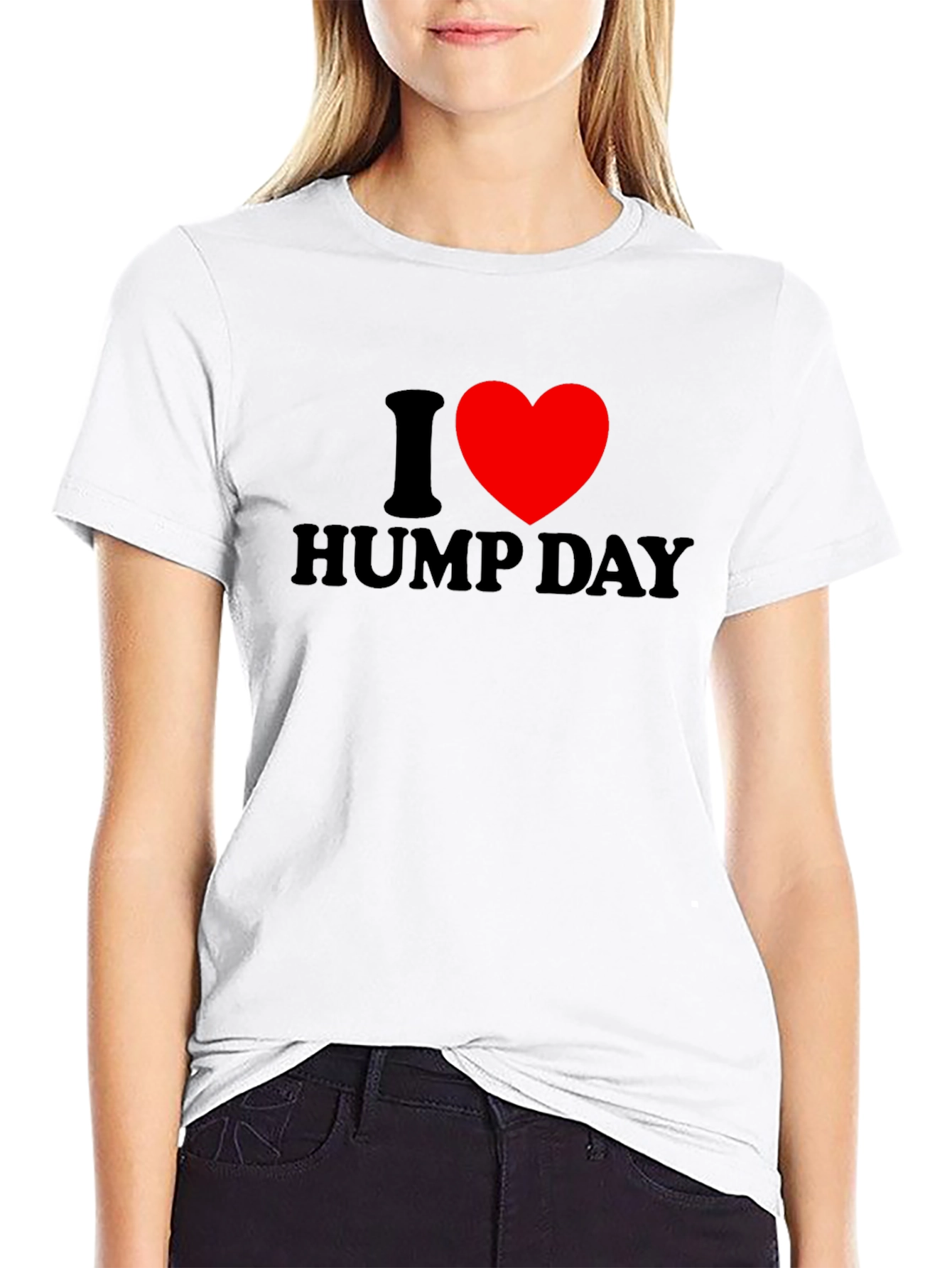 Black I Heart Hump Day T-Shirt - Black Short Sleeve view 9