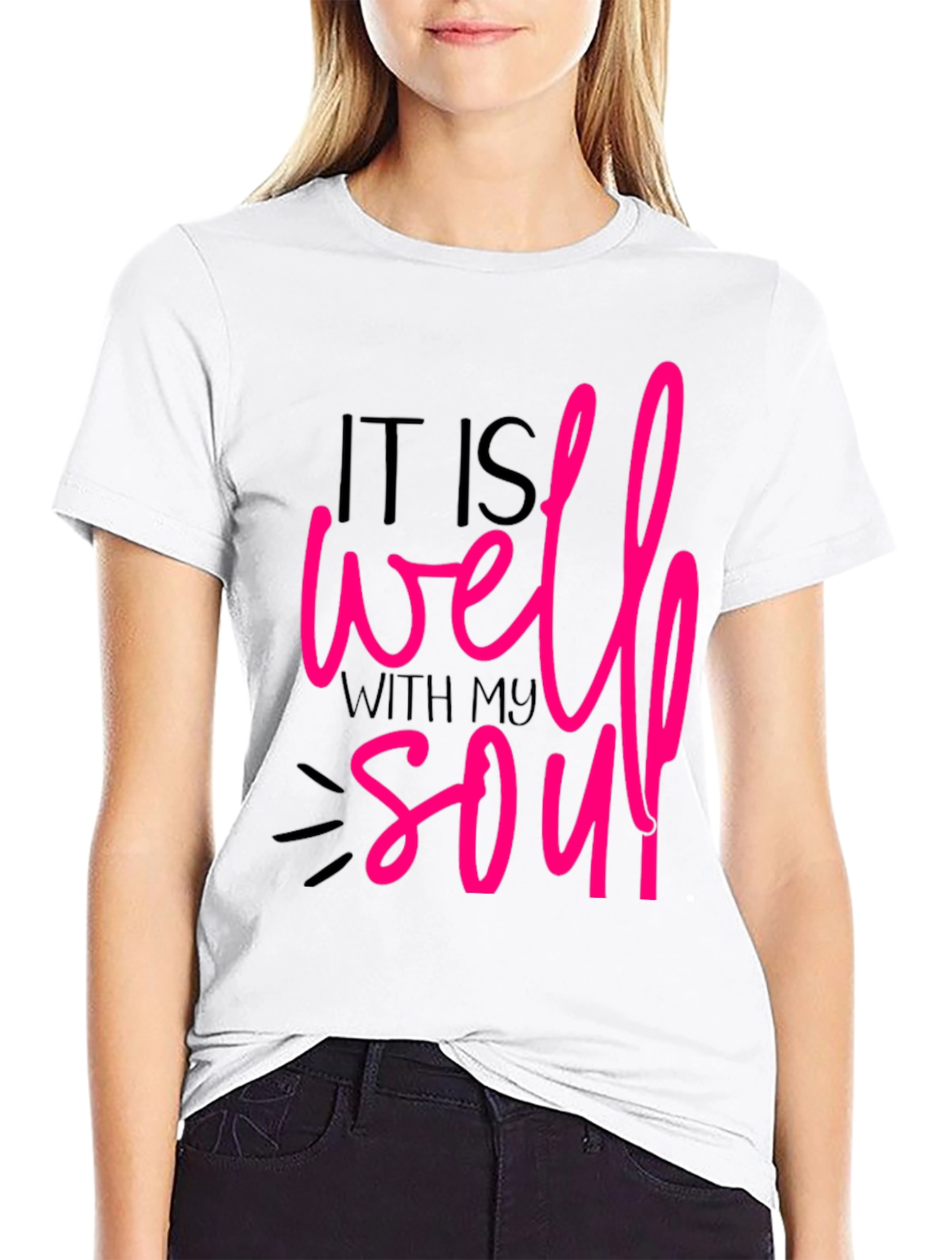Black Well With My Soul Graphic Tee view 9