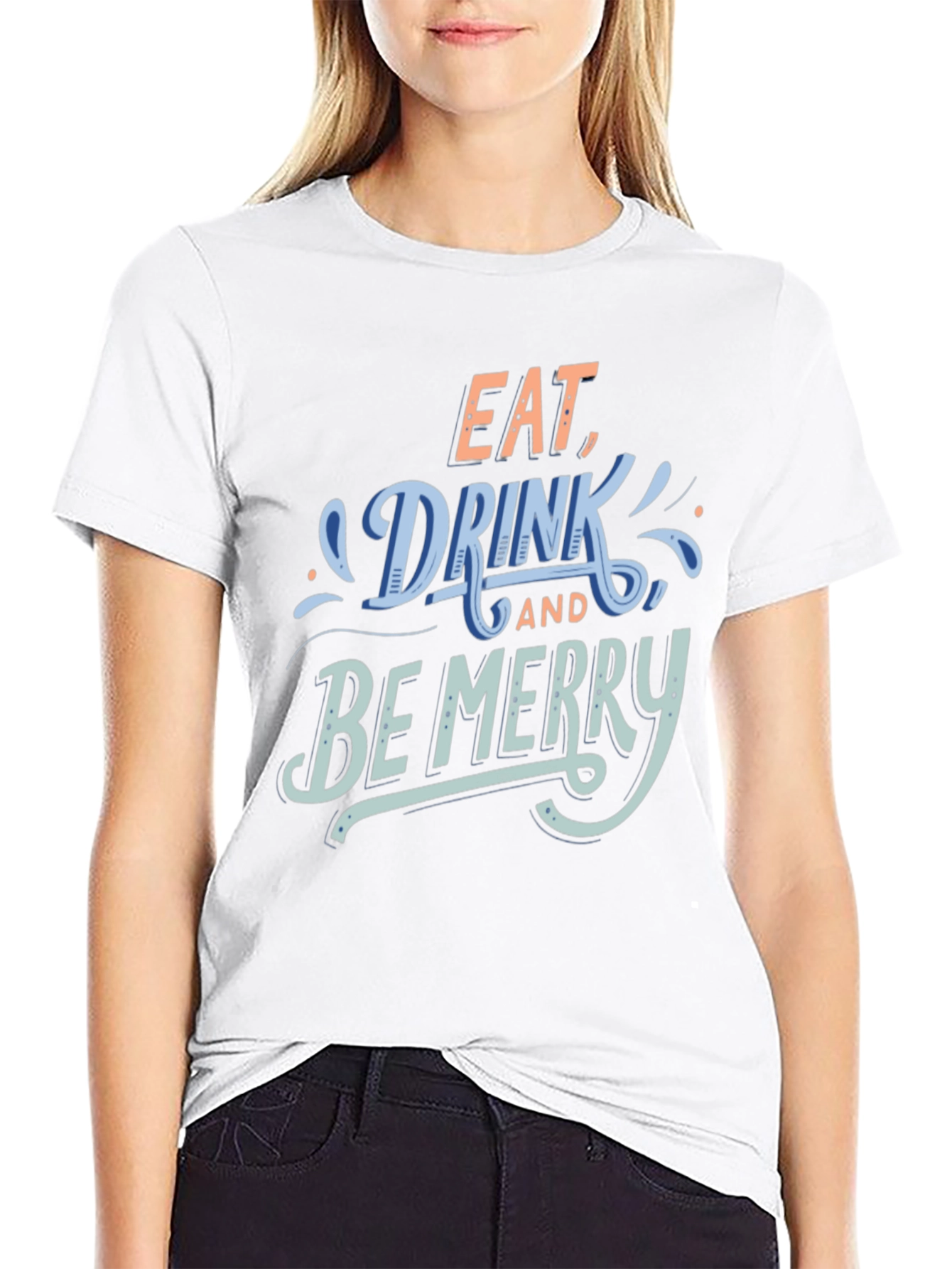 Black Eat, Drink, and Be Merry T-Shirt view 9