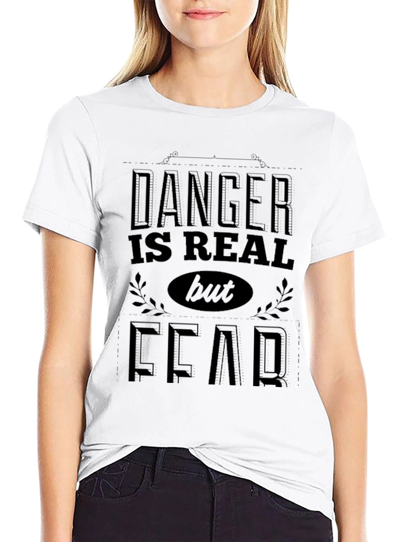 Black Danger is Real Fear T-Shirt view 9
