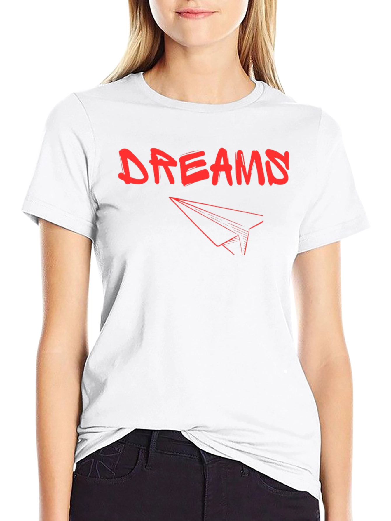 Black Dreams Graphic Tee - Trendy Short Sleeve T-Shirt view 9