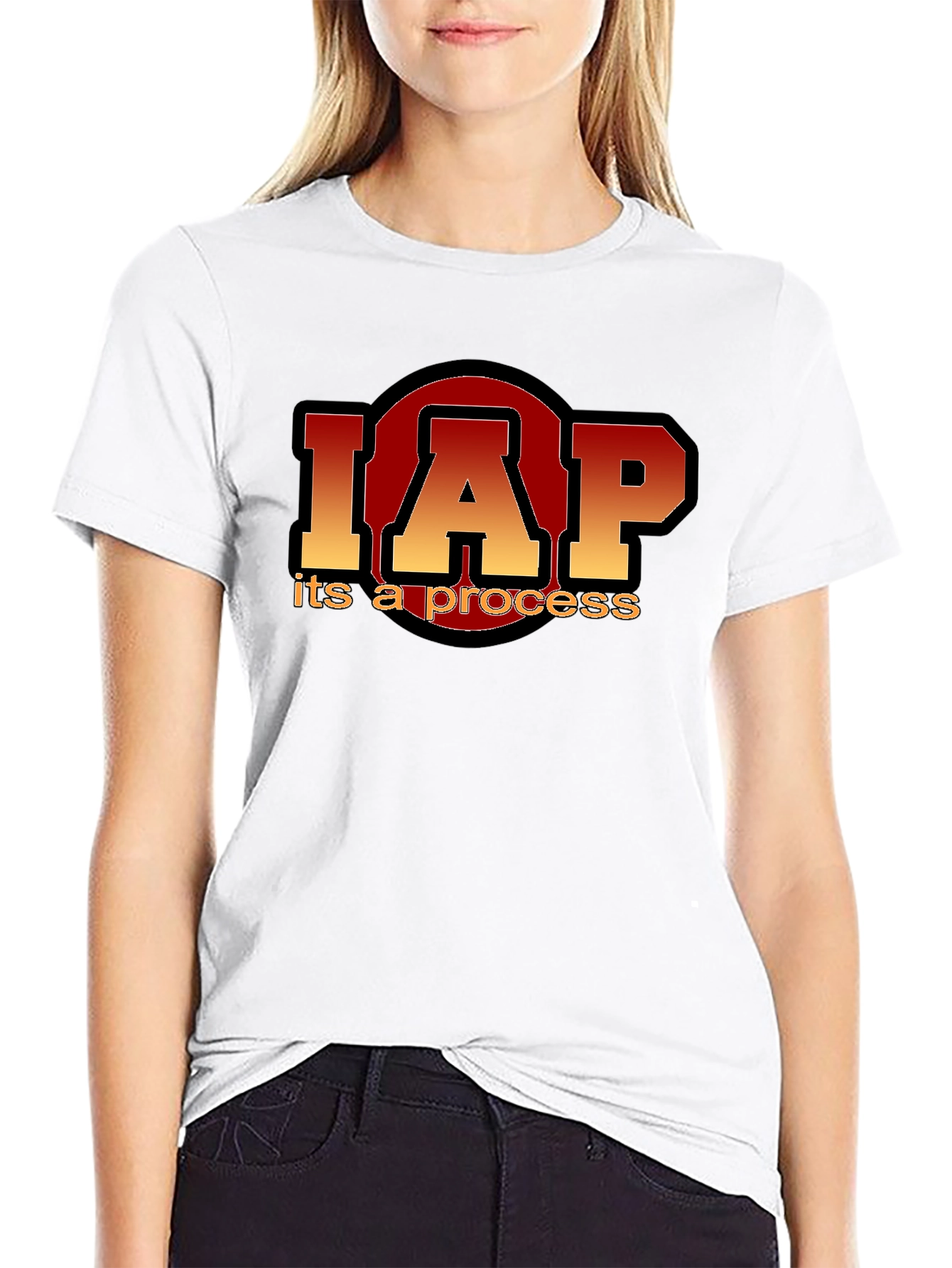 Black IAP It's A Process Graphic Tee view 9