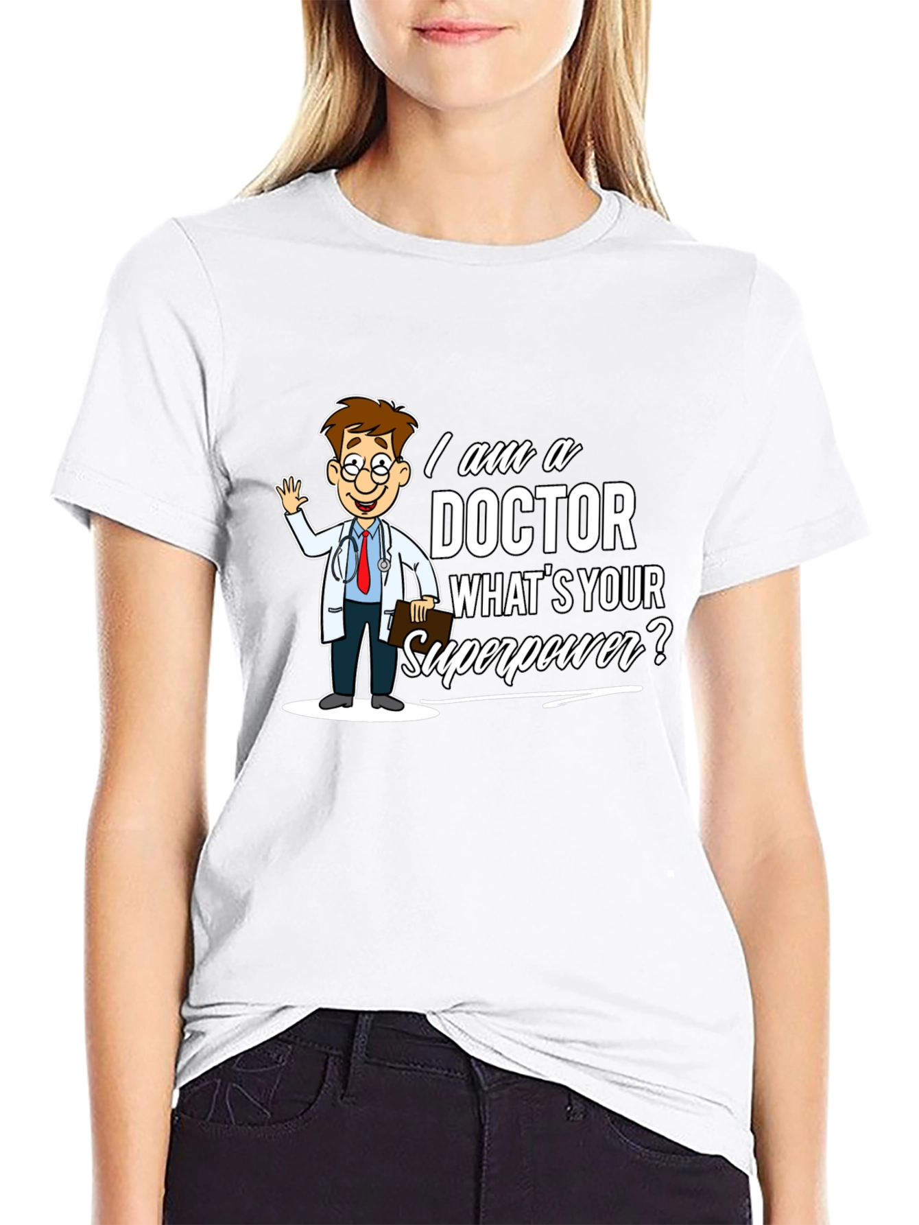 Black Doctor Superpower T-Shirt view 9