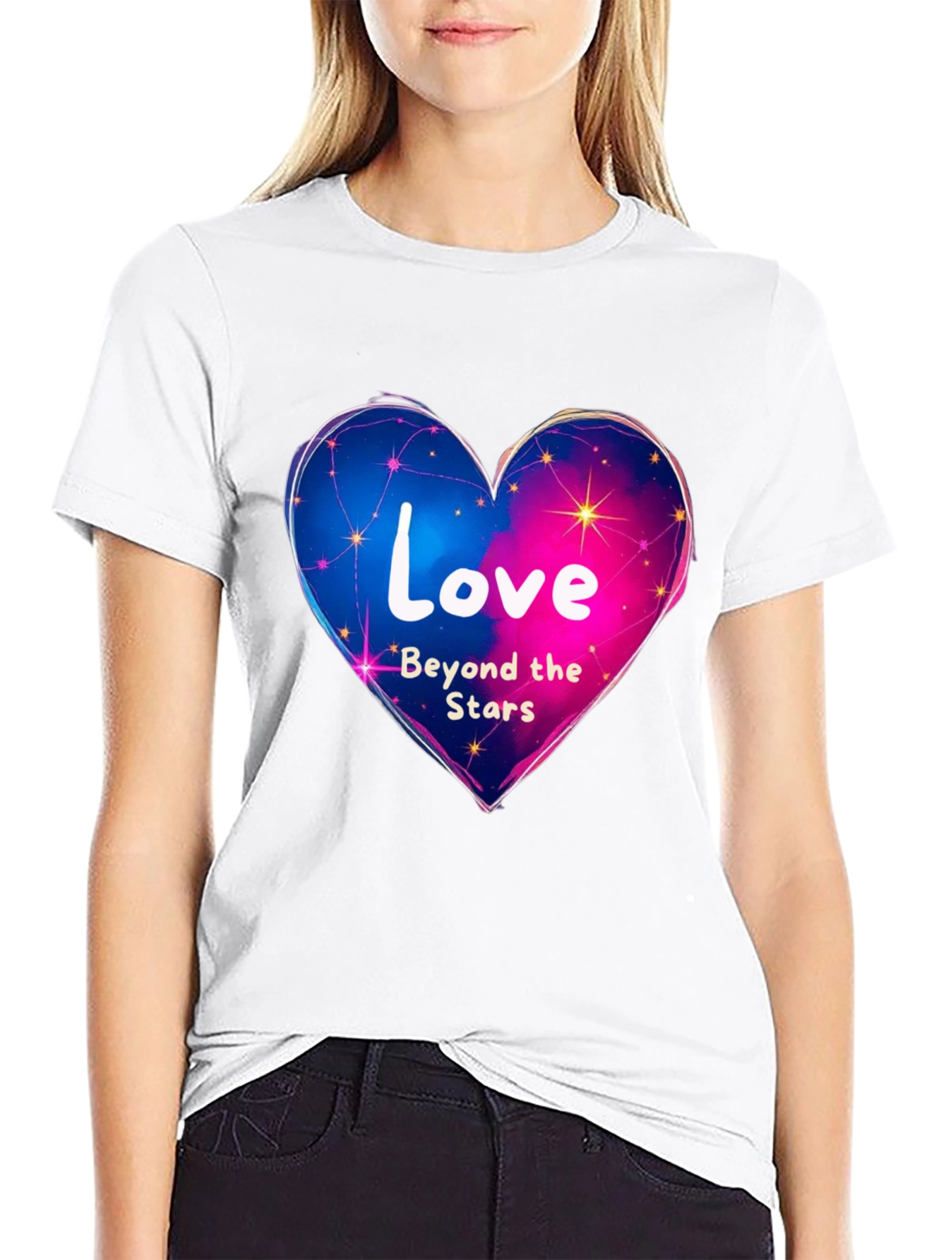 Black Love Beyond the Stars Graphic Tee view 9
