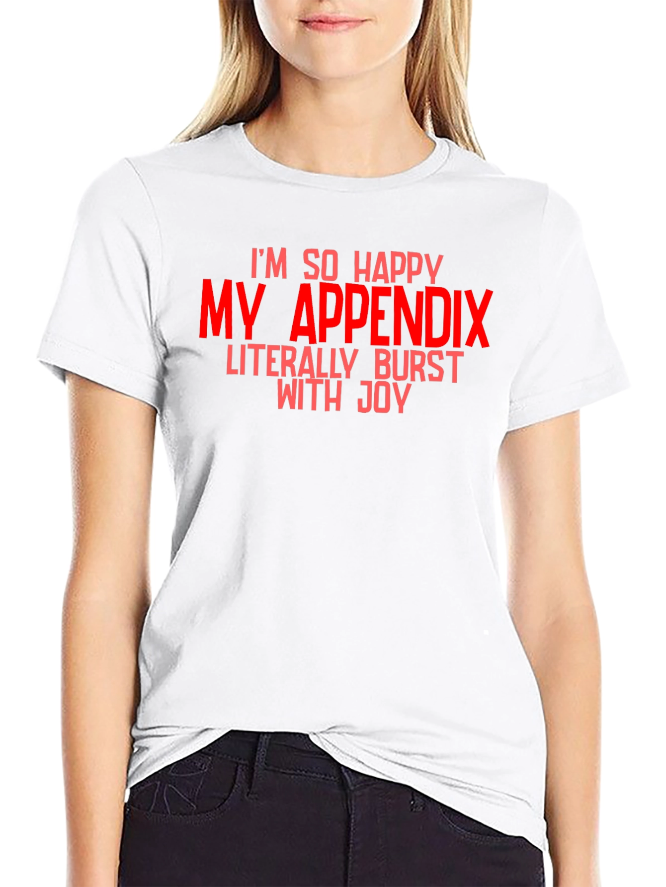 Black Funny Appendix Burst T-Shirt view 9