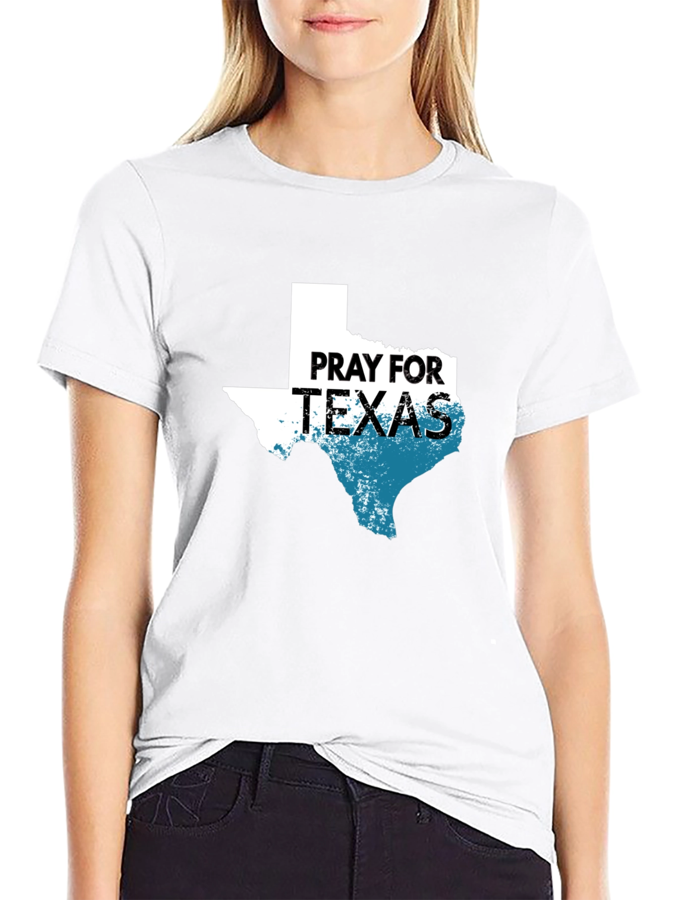 Black Pray for Texas Graphic Tee view 9