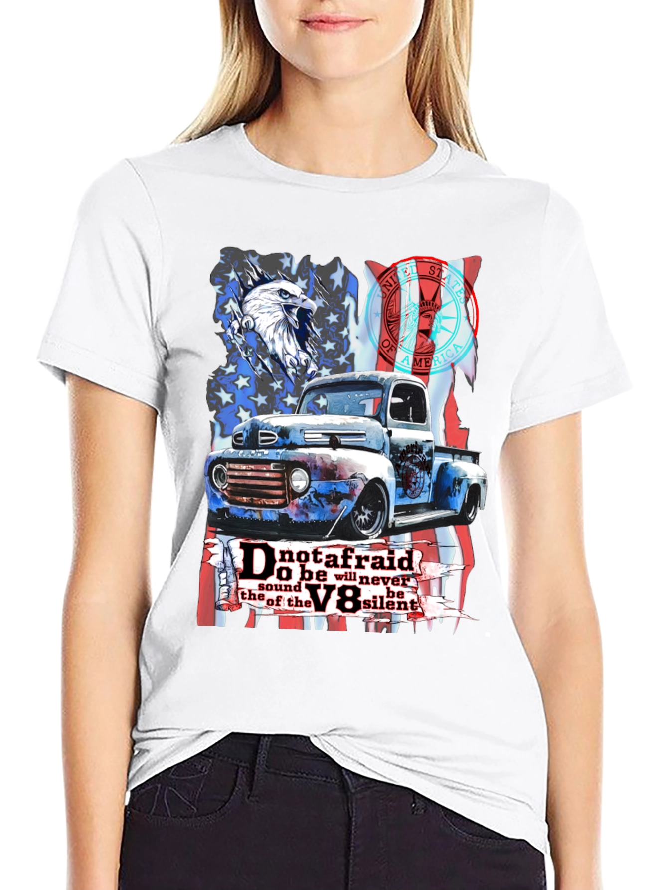 Patriotic V8 Truck Graphic Tee - 9