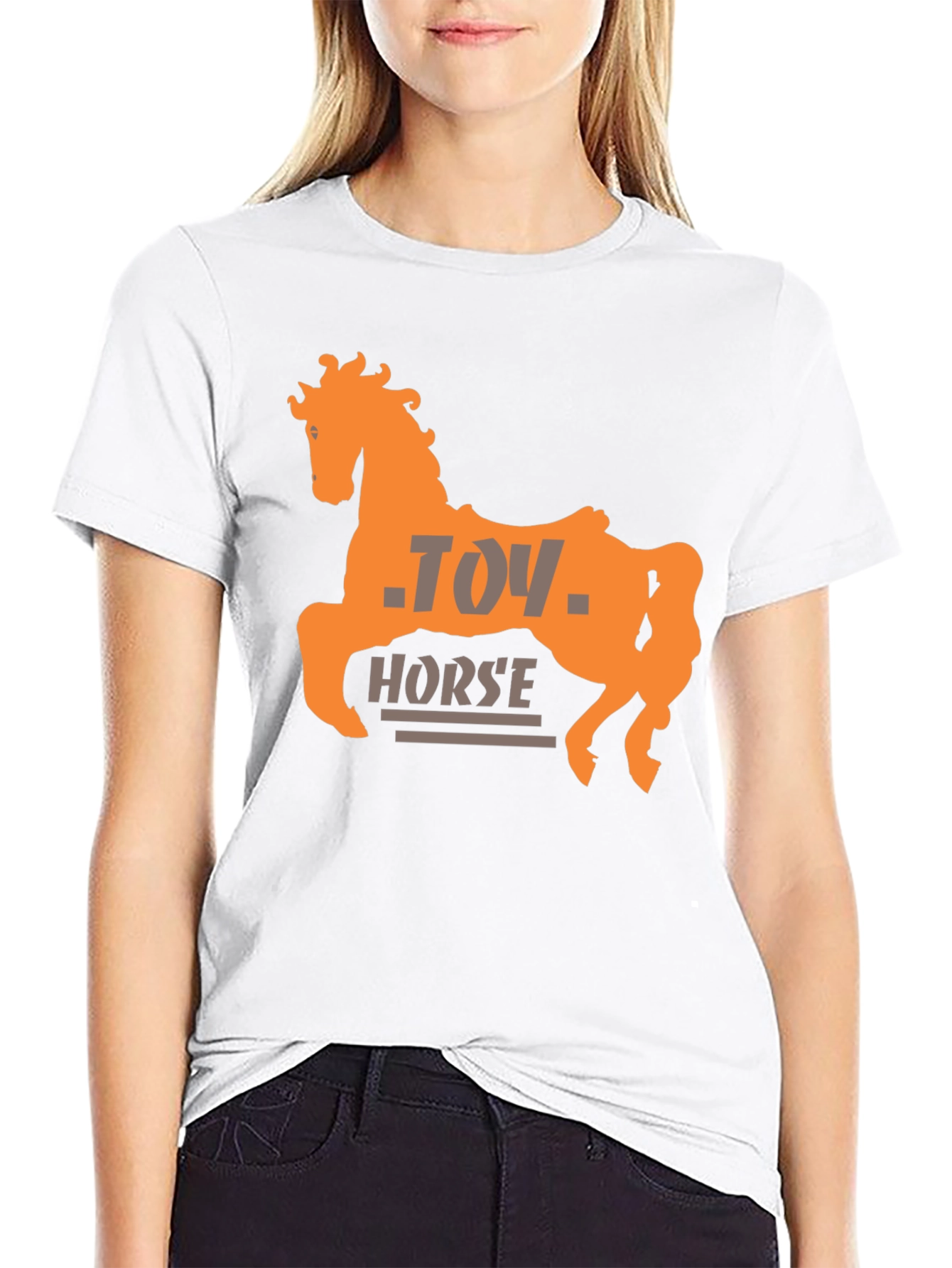 Black Toy Horse Graphic Tee - Stylish Unisex T-Shirt view 9